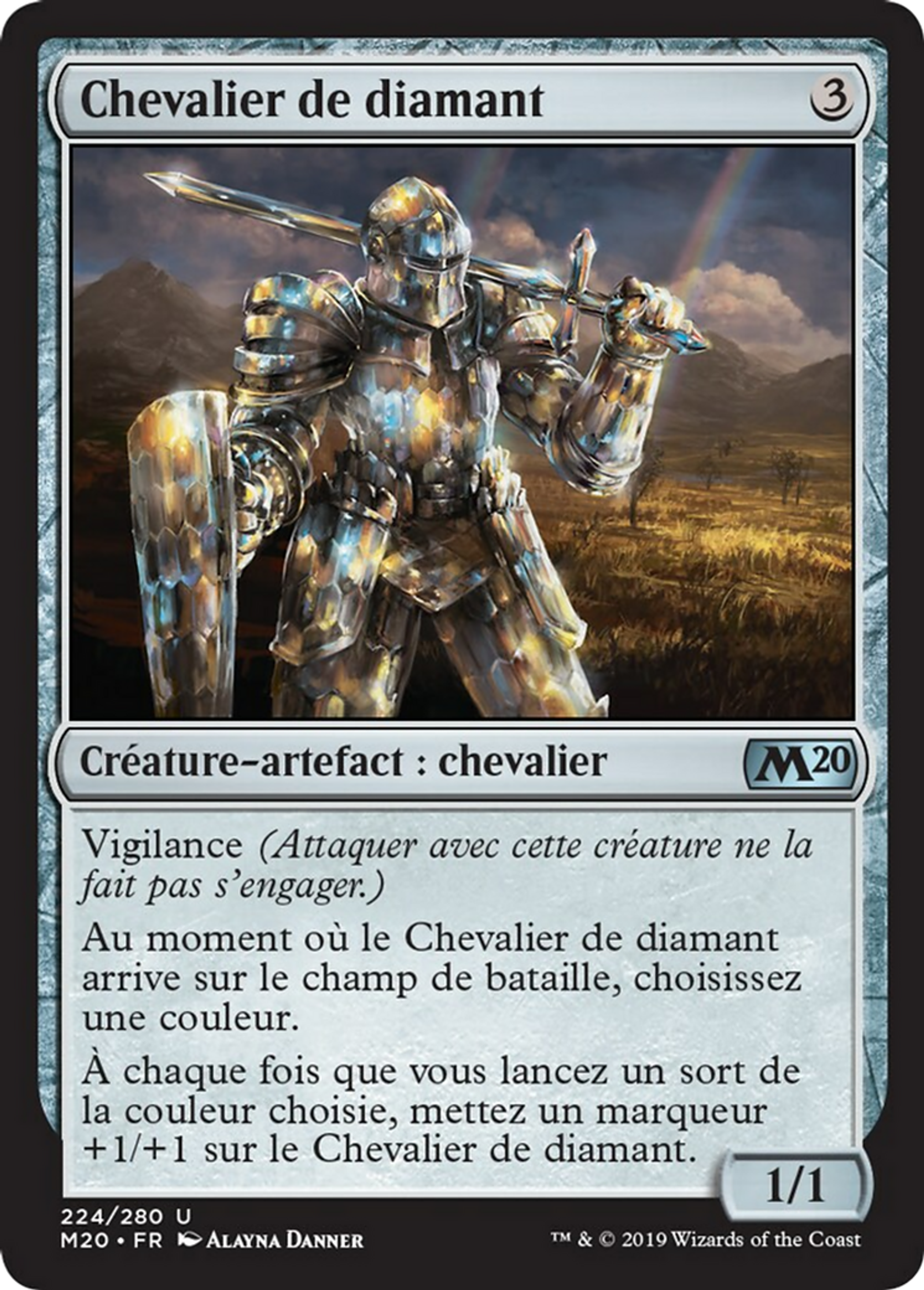 Chevalier de diamant — Core Set 2020 — Magic: The Gathering