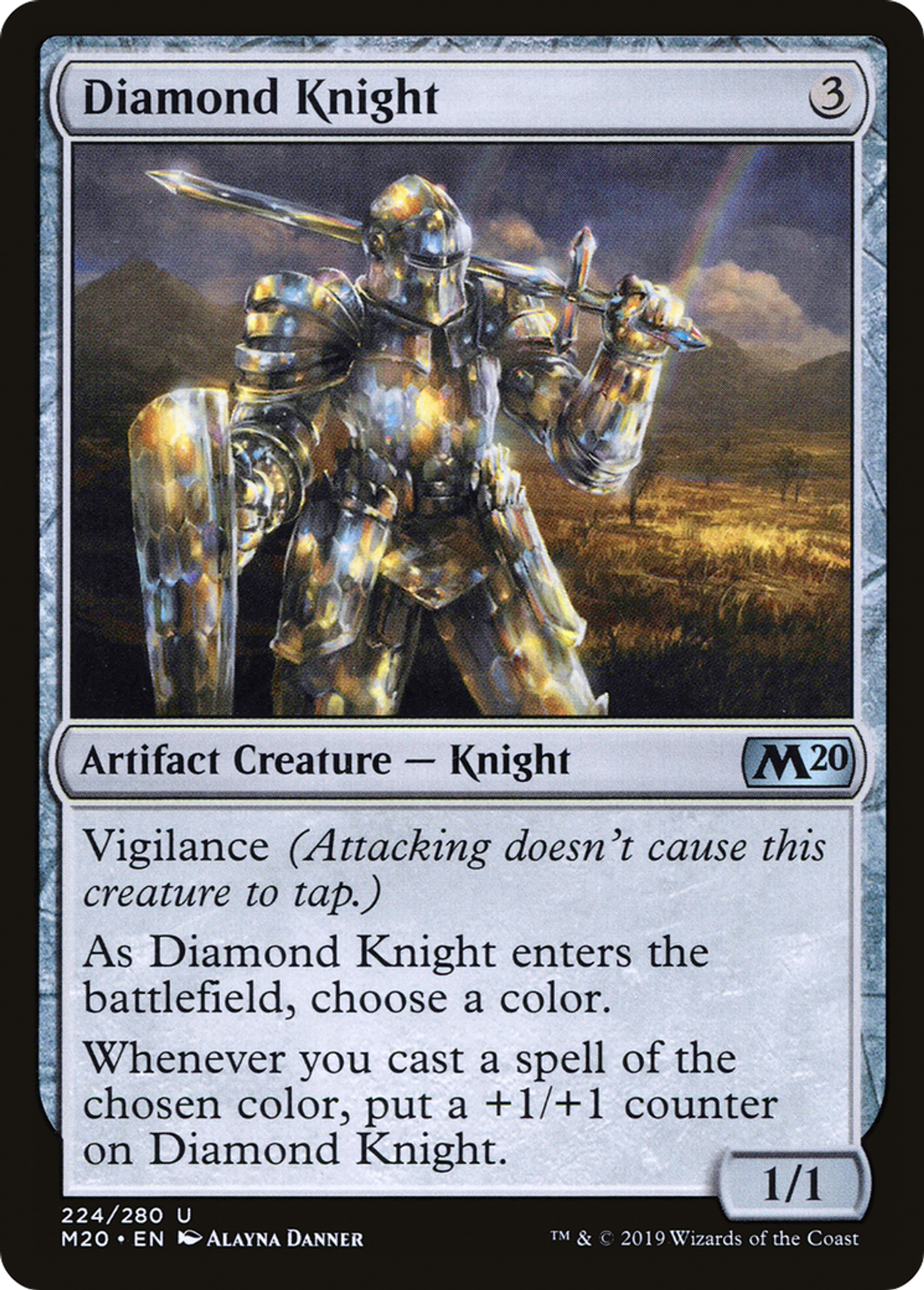 Diamond Knight — Core Set 2020 — Magic: The Gathering