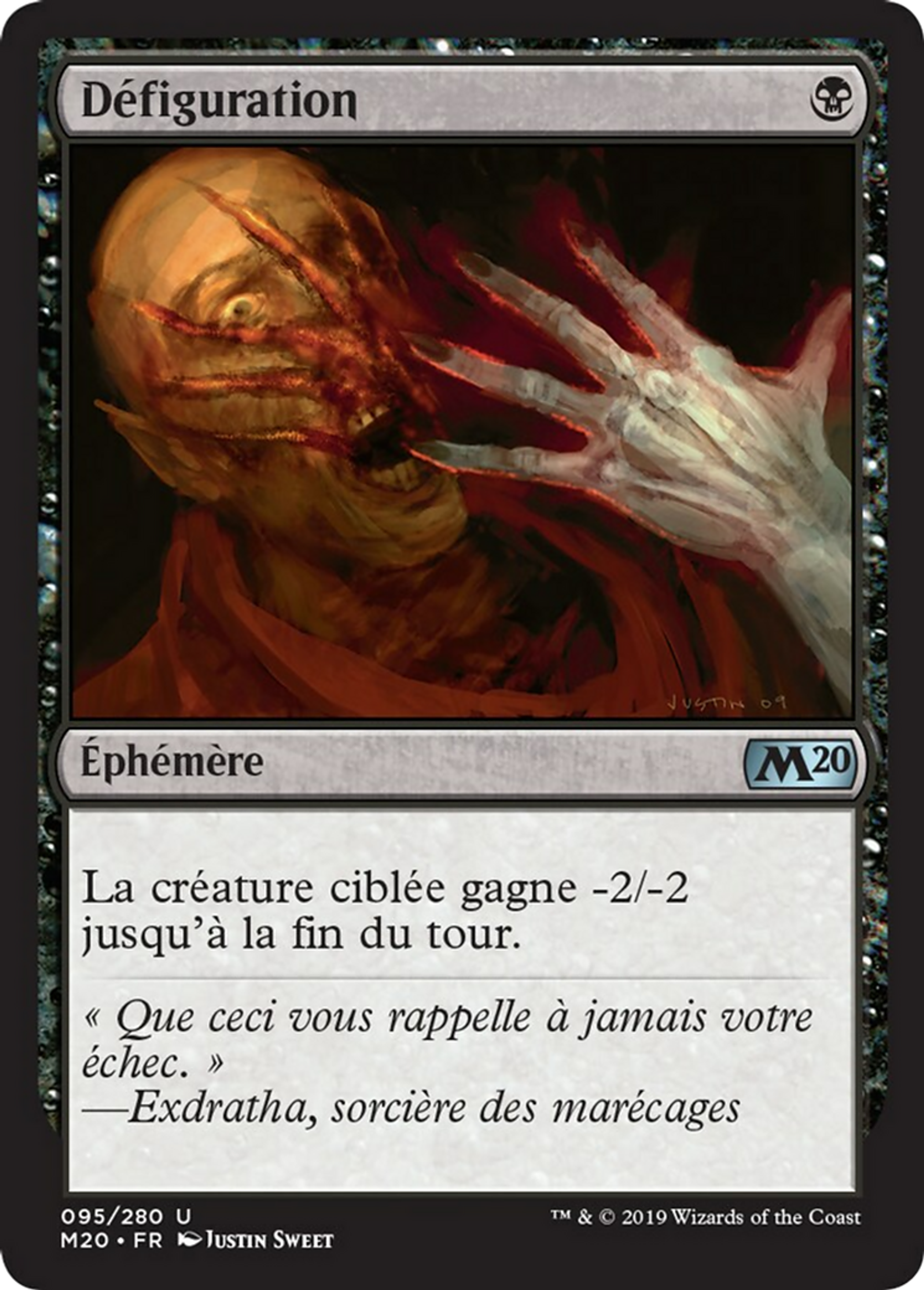 Défiguration — Core Set 2020 — Magic: The Gathering