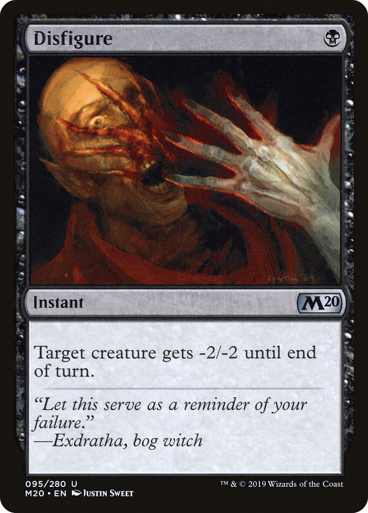 Disfigure — Core Set 2020 — Magic: The Gathering