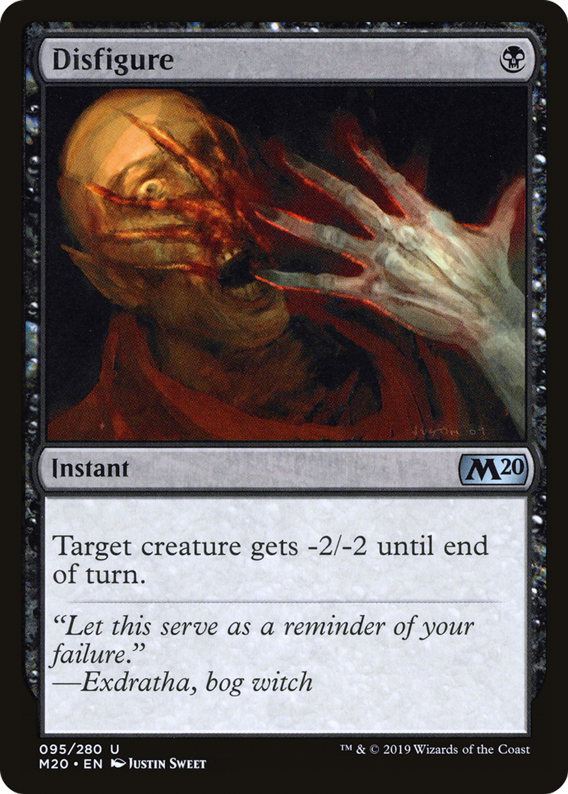 Disfigure — Core Set 2020 — Magic: The Gathering
