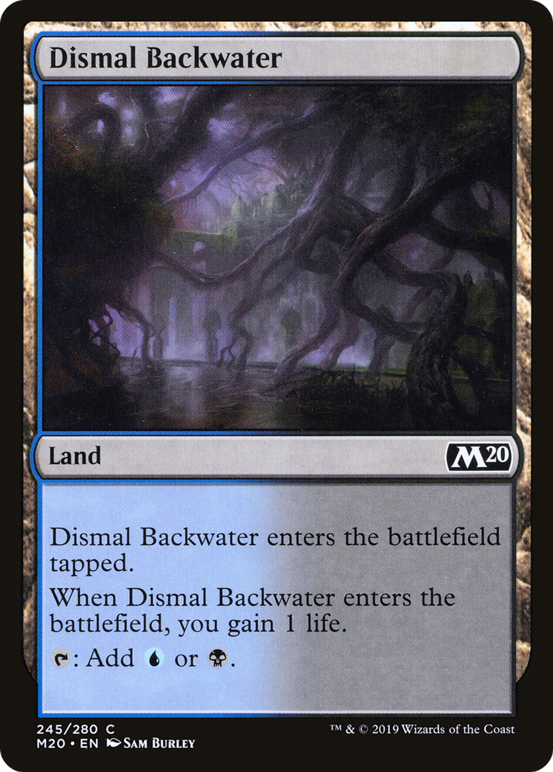 Dismal Backwater — Core Set 2020 — Magic: The Gathering