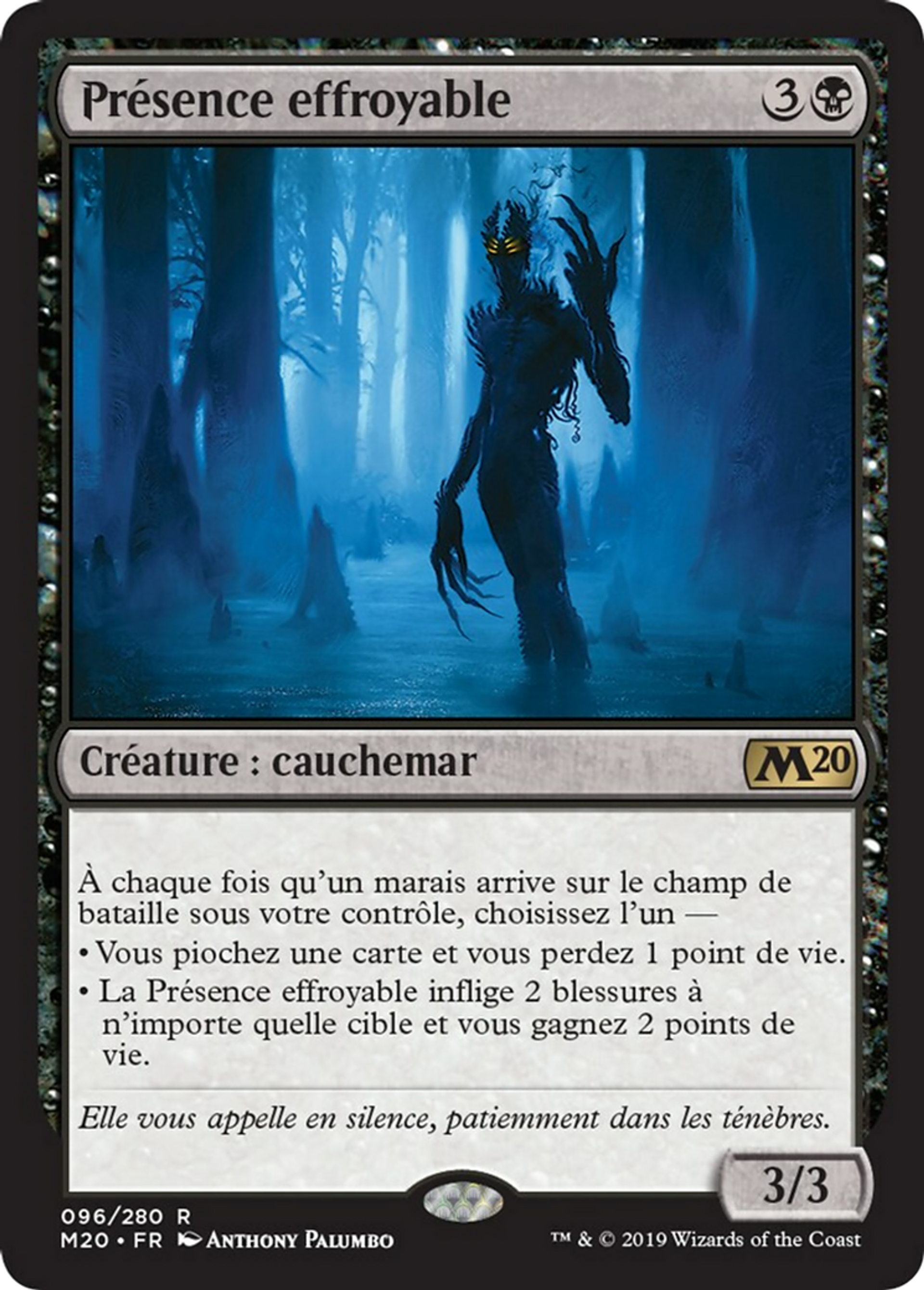 Présence effroyable — Core Set 2020 — Magic: The Gathering