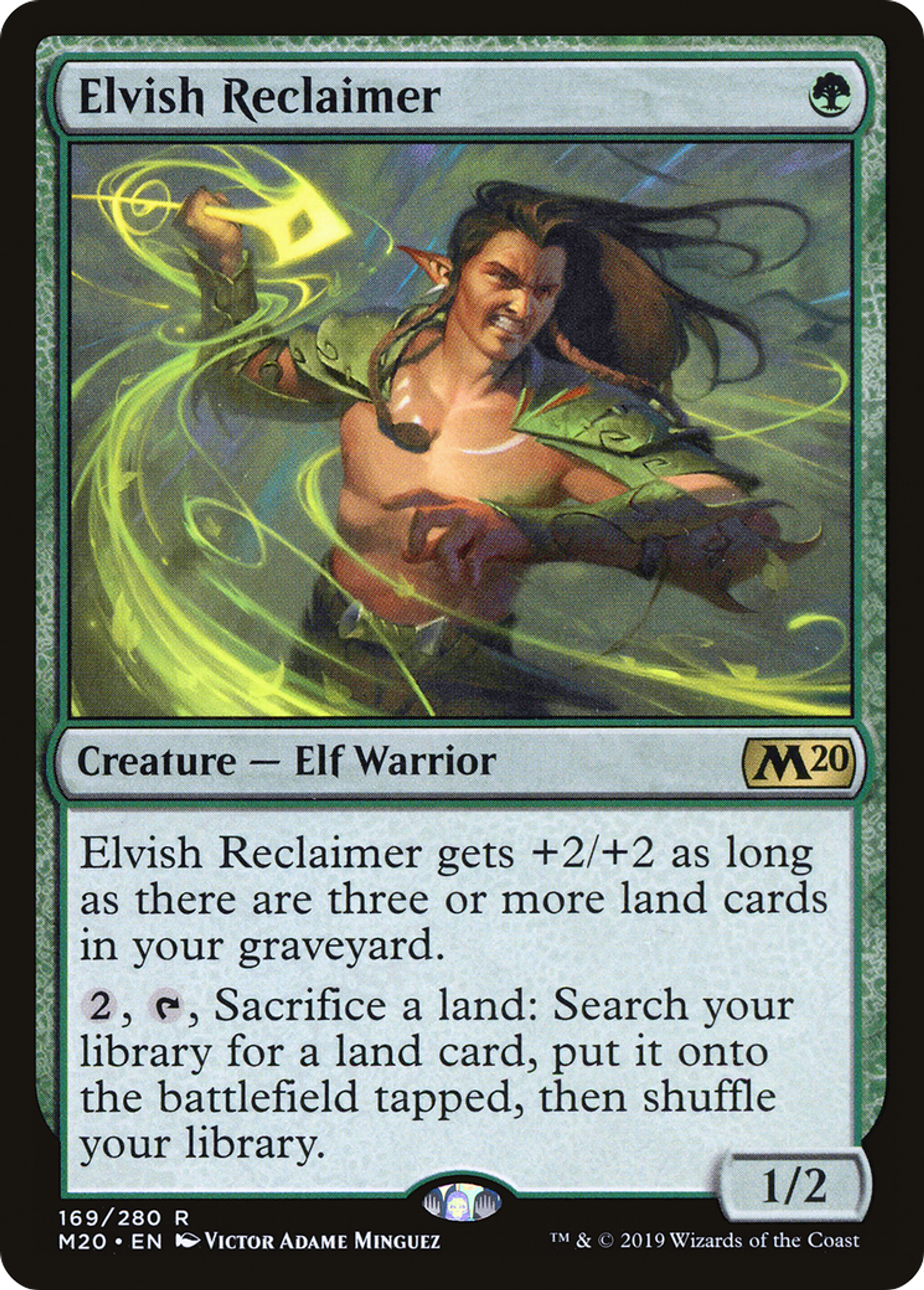 Elvish Reclaimer — Core Set 2020 — Magic: The Gathering