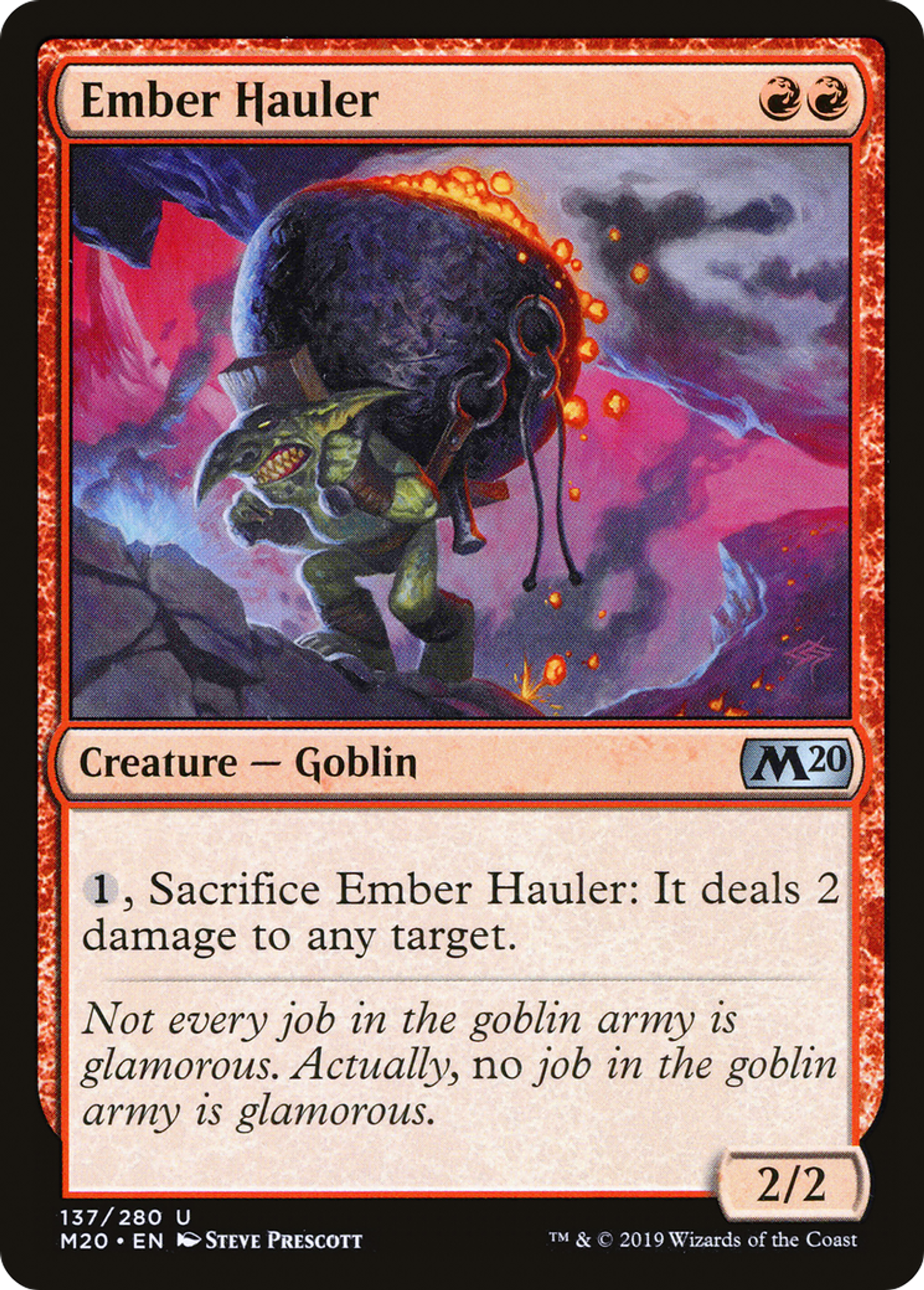 Ember Hauler — Core Set 2020 — Magic: The Gathering