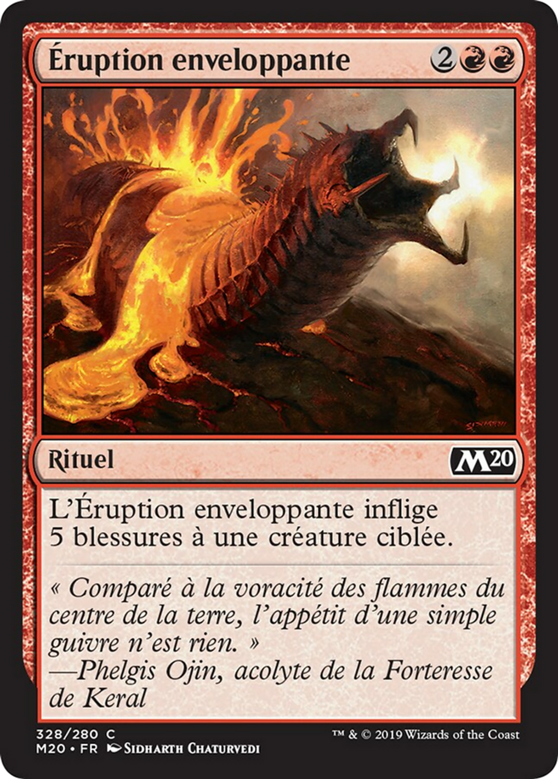 Éruption enveloppante — Core Set 2020 — Magic: The Gathering