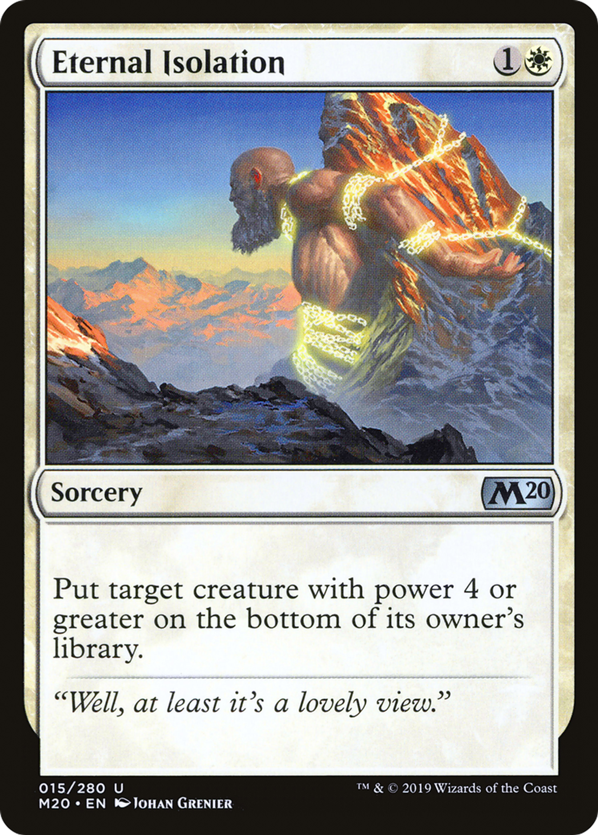 Eternal Isolation — Core Set 2020 — Magic: The Gathering