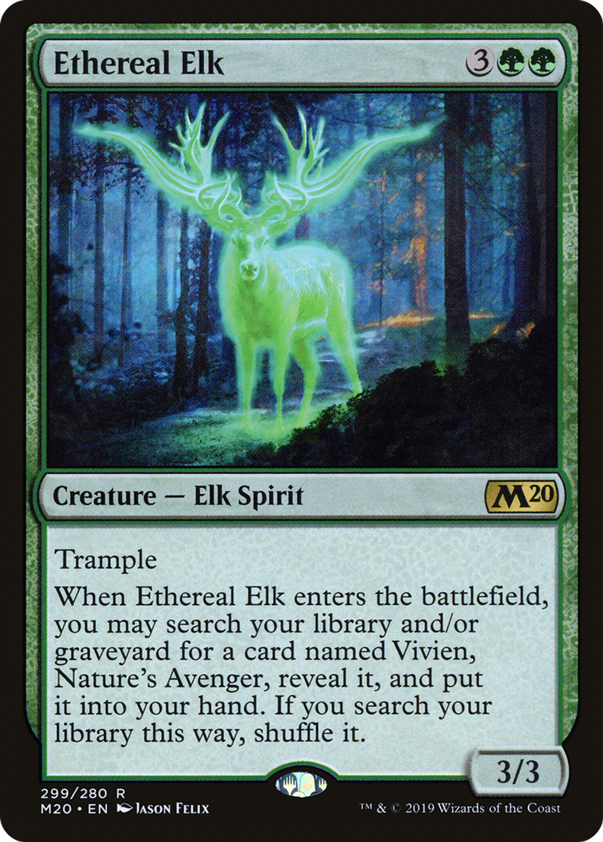 Ethereal Elk — Core Set 2020 — Magic: The Gathering