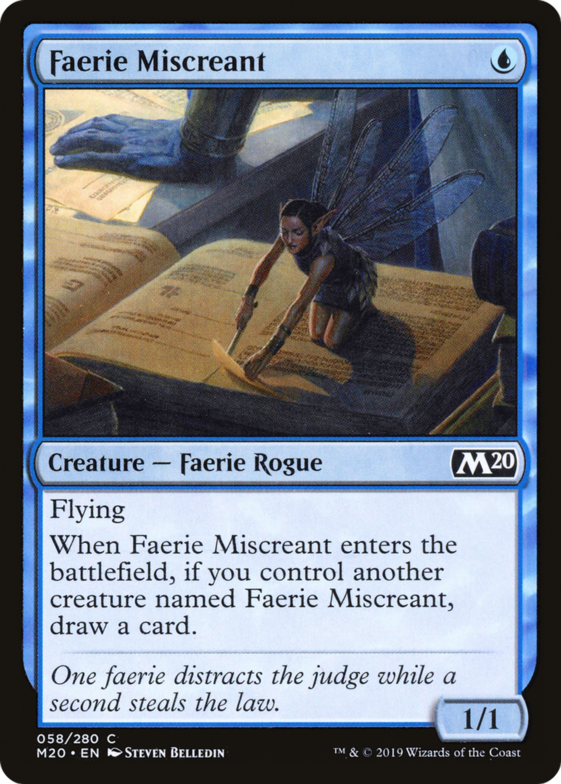 Faerie Miscreant — Core Set 2020 — Magic: The Gathering
