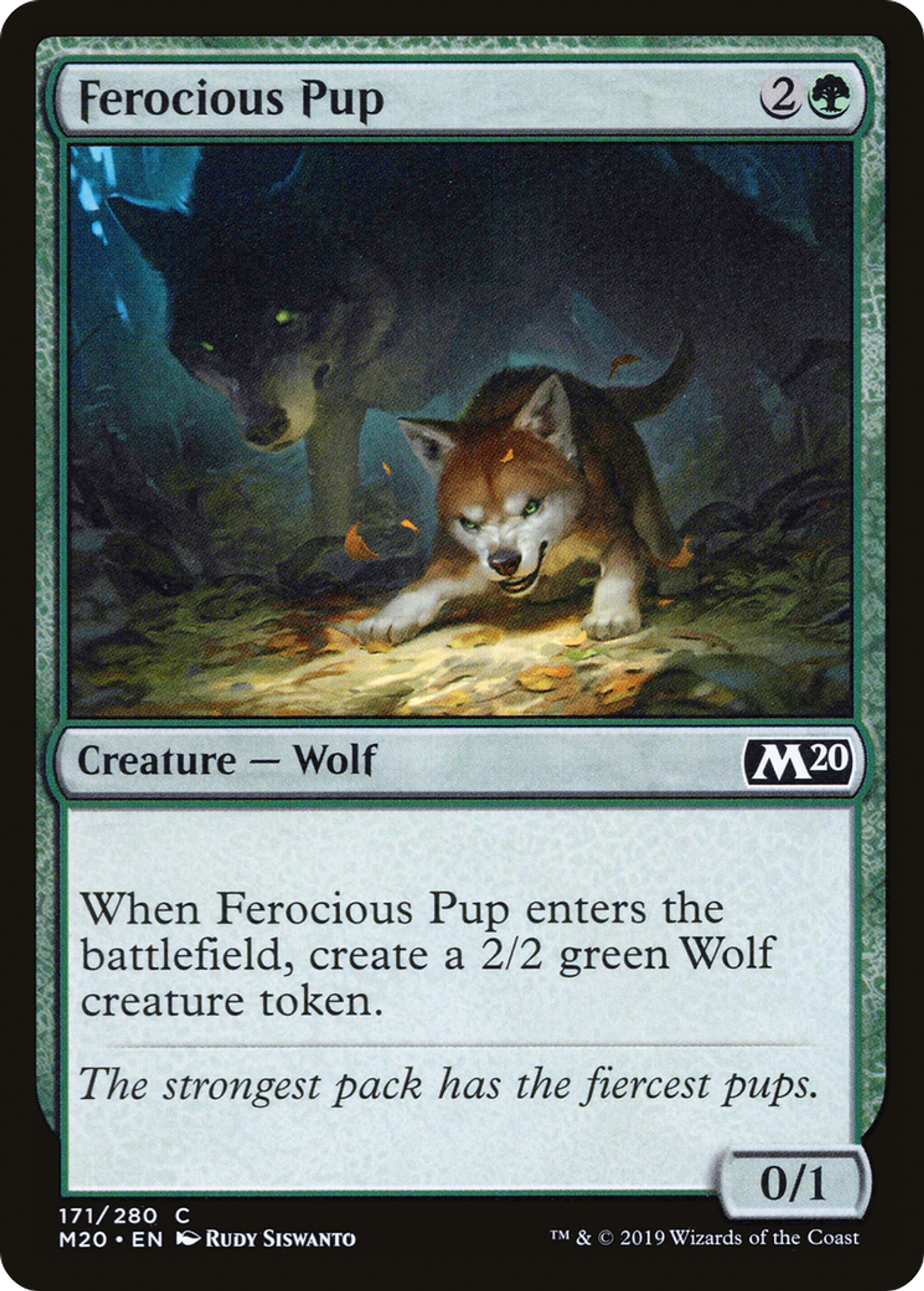 Ferocious Pup — Core Set 2020 — Magic: The Gathering