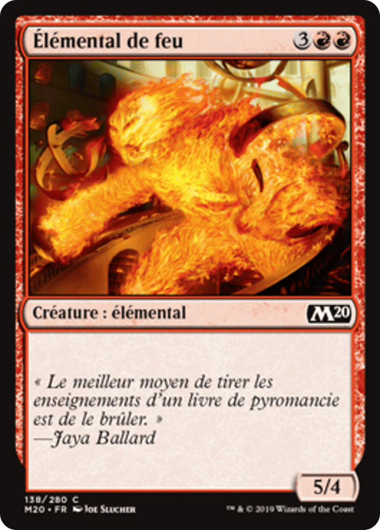 Élémental de feu — Core Set 2020 — Magic: The Gathering