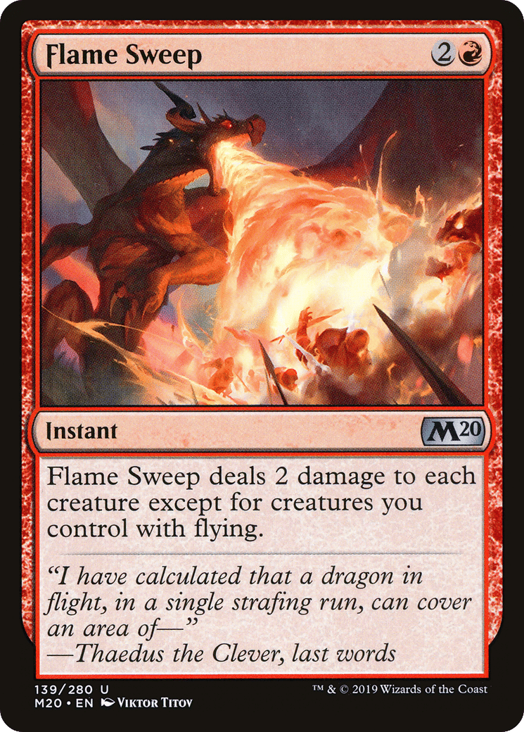Flame Sweep — Core Set 2020 — Magic: The Gathering