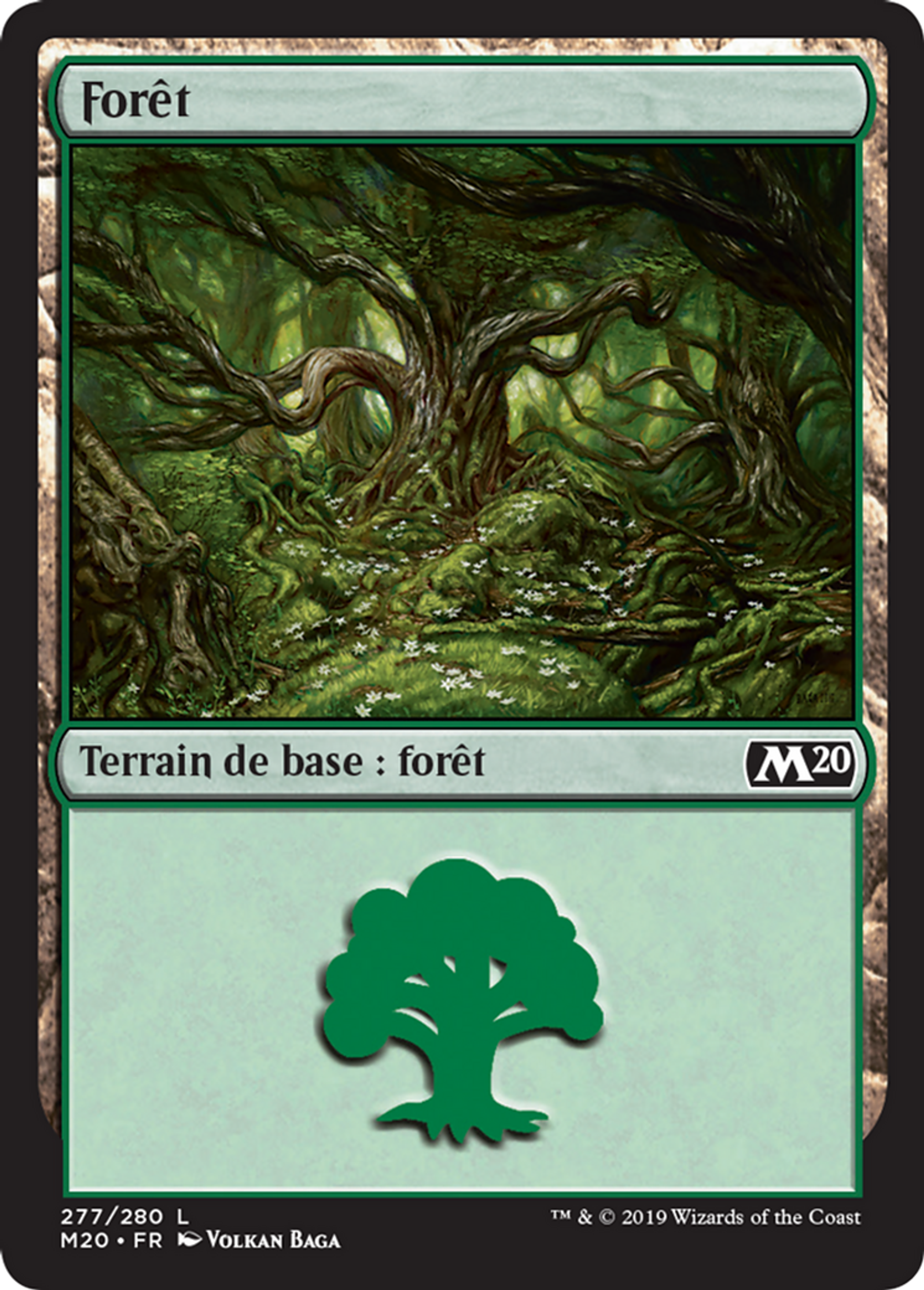 Forêt — Core Set 2020 — Magic: The Gathering
