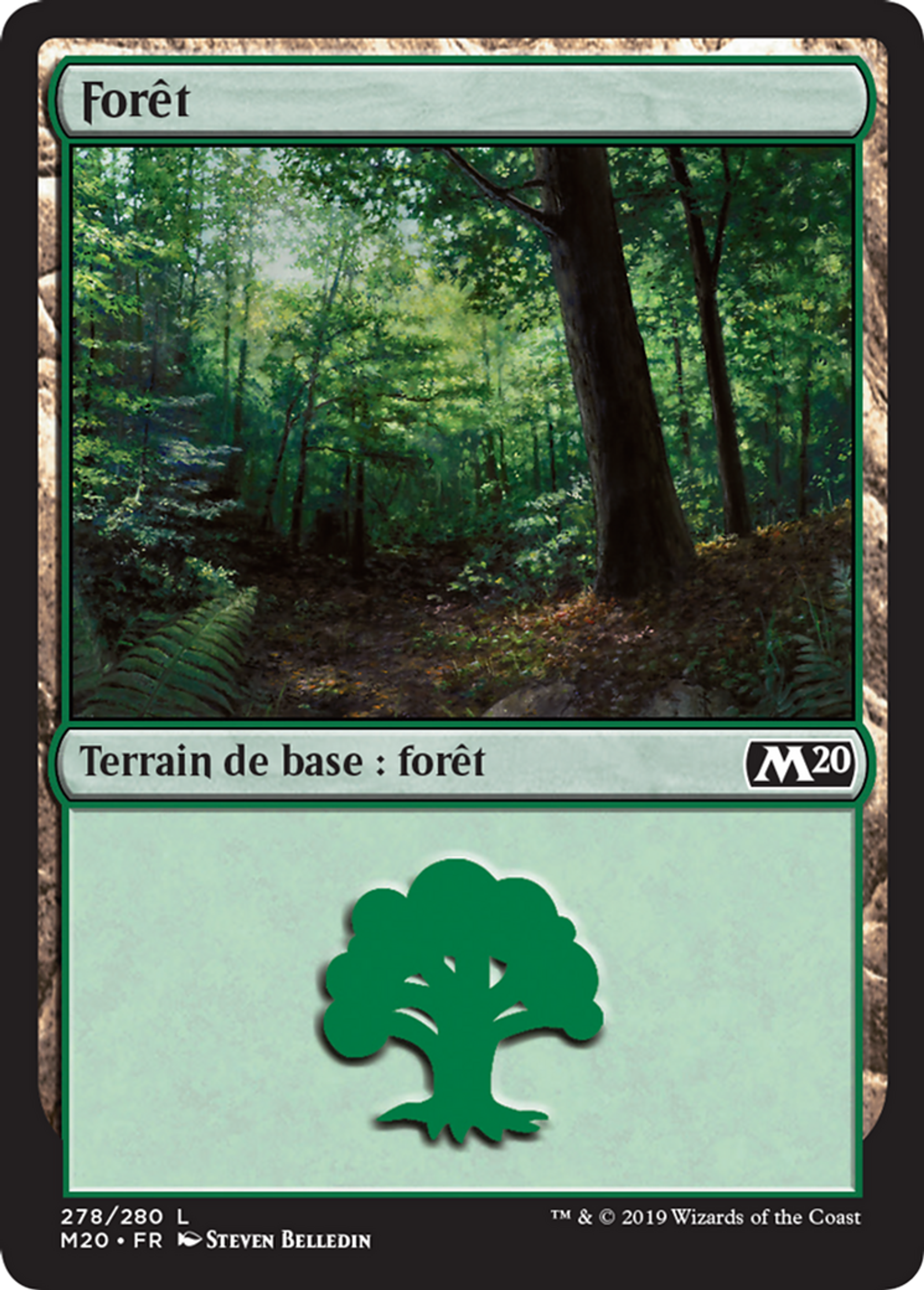 Forêt — Core Set 2020 — Magic: The Gathering