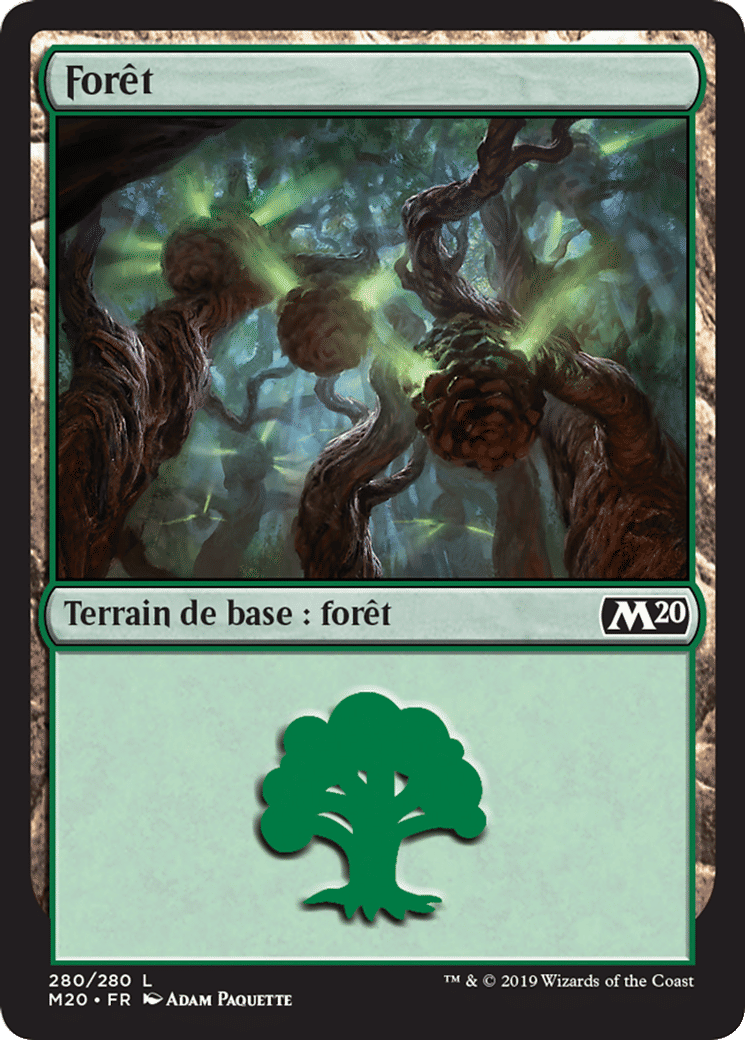 Forêt — Core Set 2020 — Magic: The Gathering