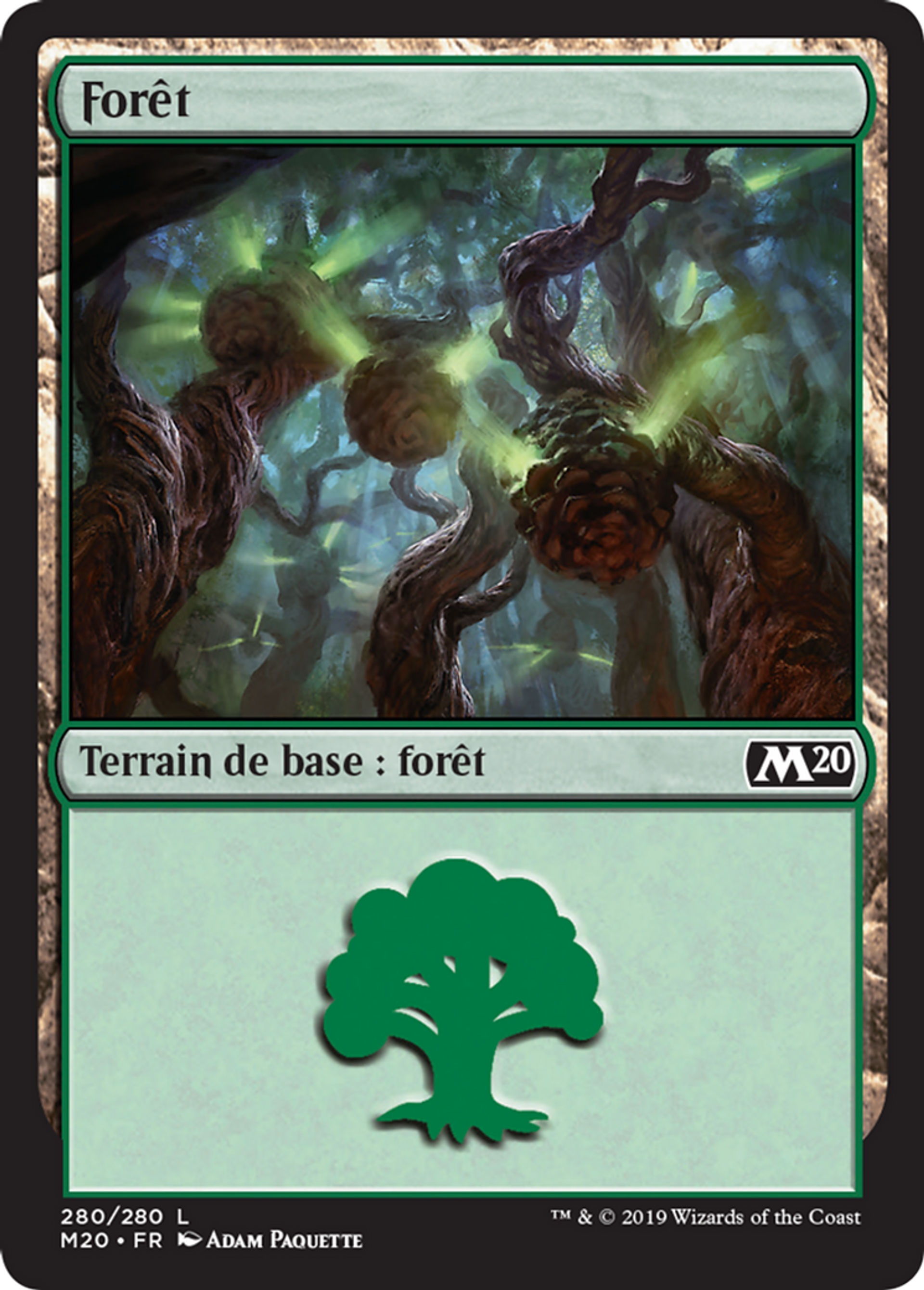 Forêt — Core Set 2020 — Magic: The Gathering