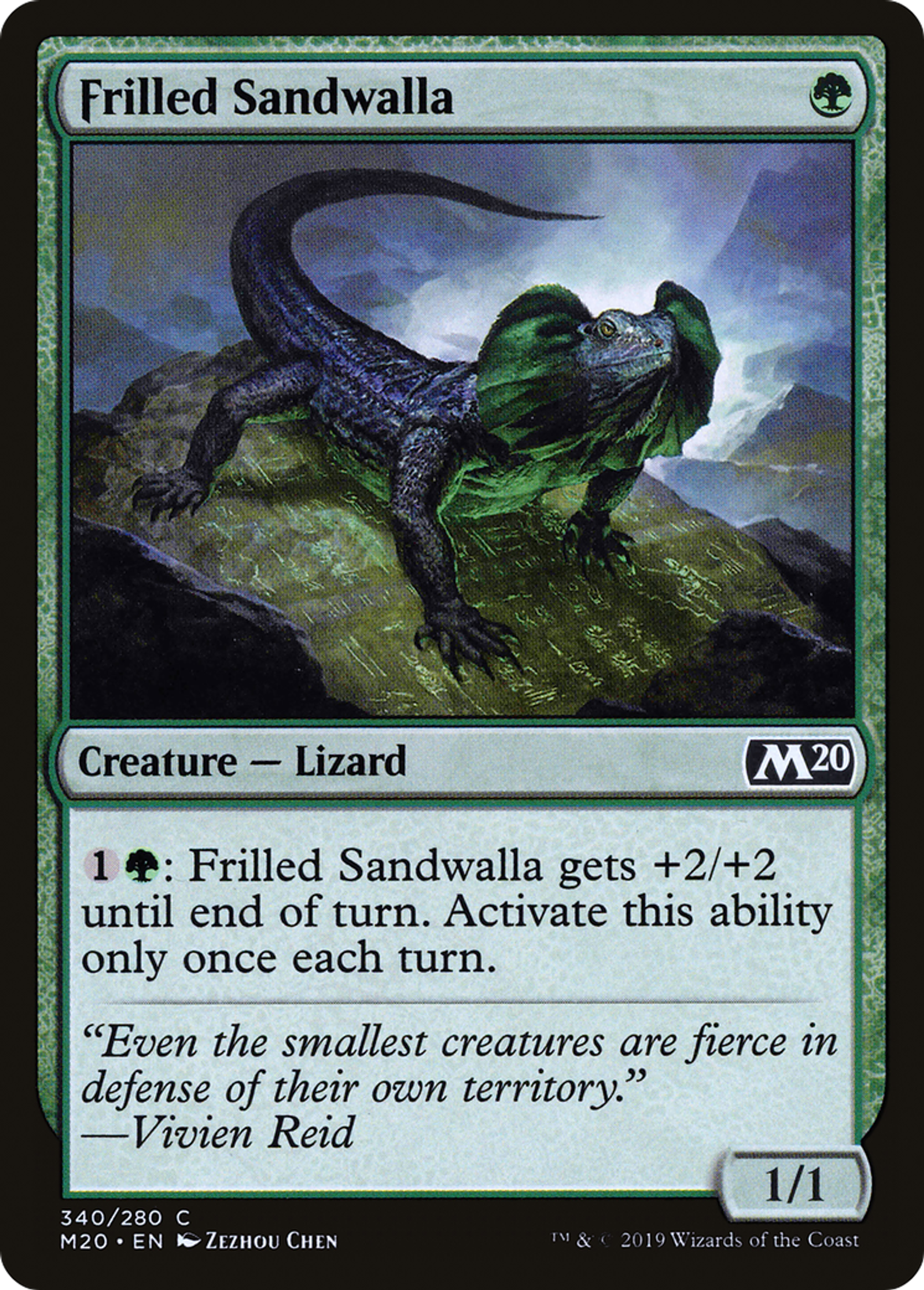 Frilled Sandwalla — Core Set 2020 — Magic: The Gathering