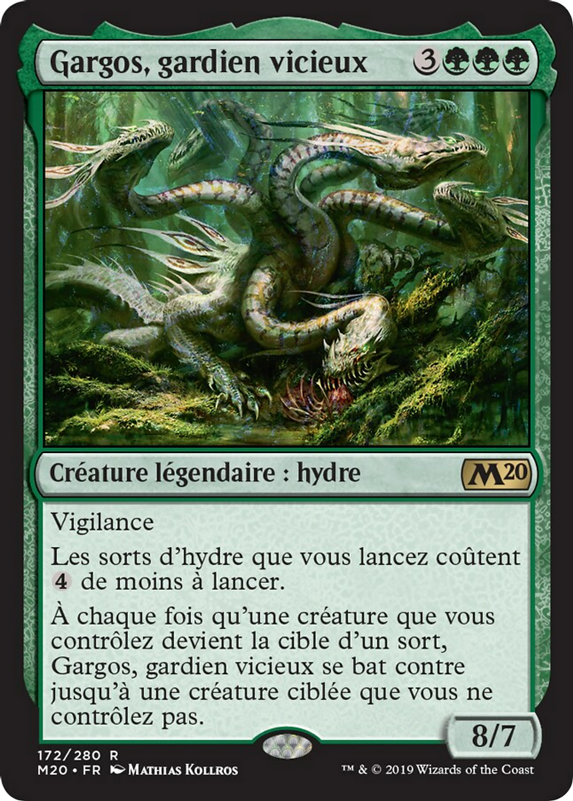 Gargos, gardien vicieux — Core Set 2020 — Magic: The Gathering
