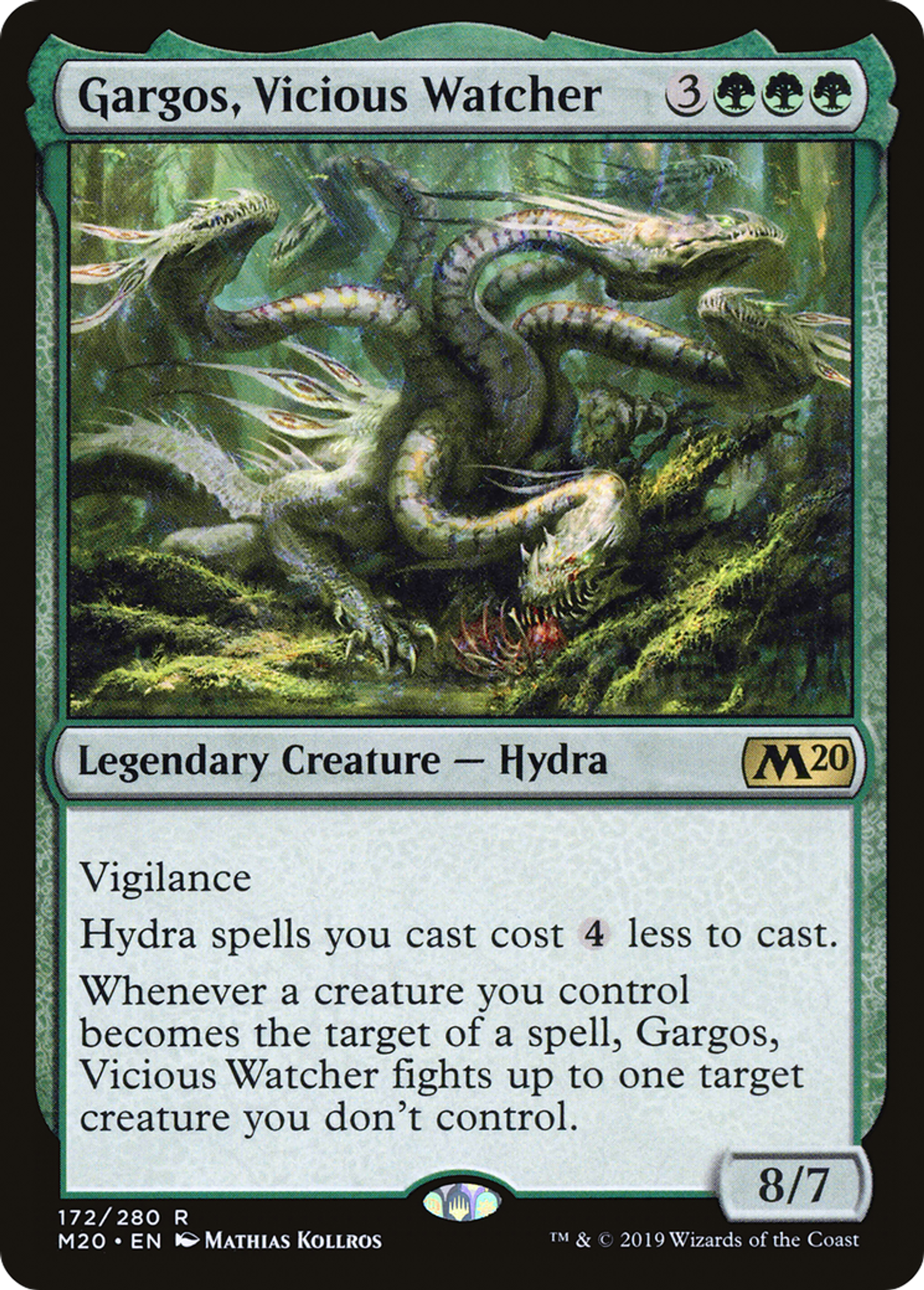 Gargos, gardien vicieux — Core Set 2020 — Magic: The Gathering