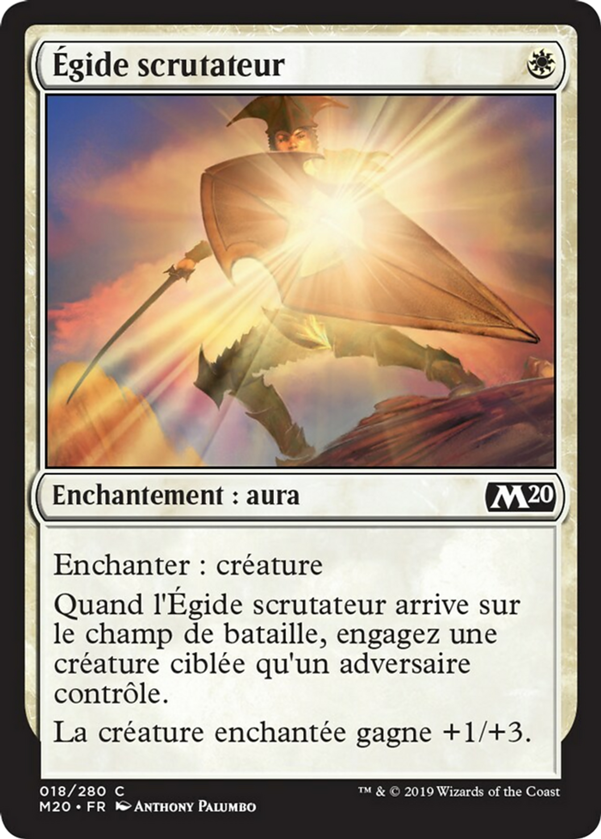 Égide scrutateur — Core Set 2020 — Magic: The Gathering