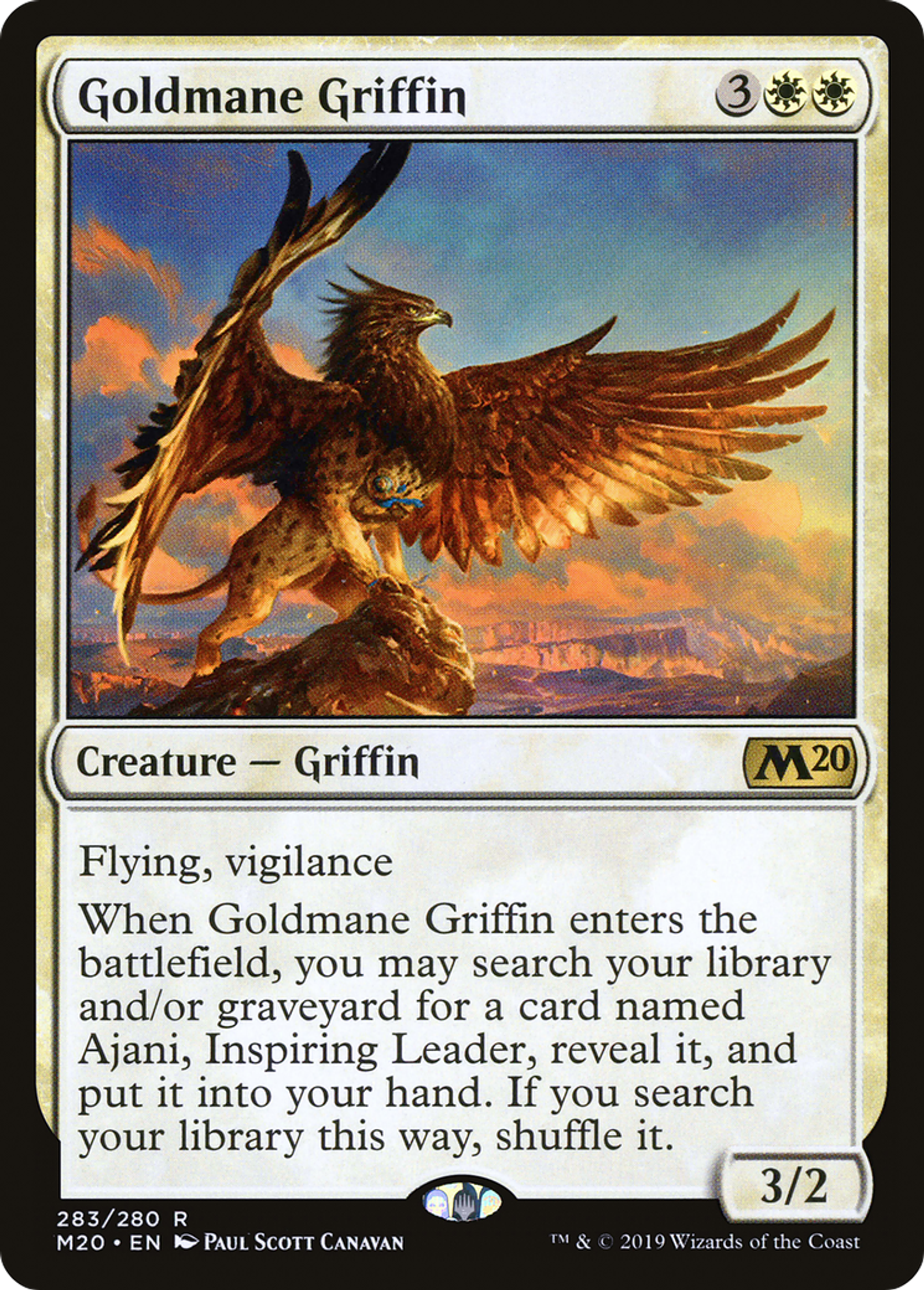 Goldmane Griffin — Core Set 2020 — Magic: The Gathering