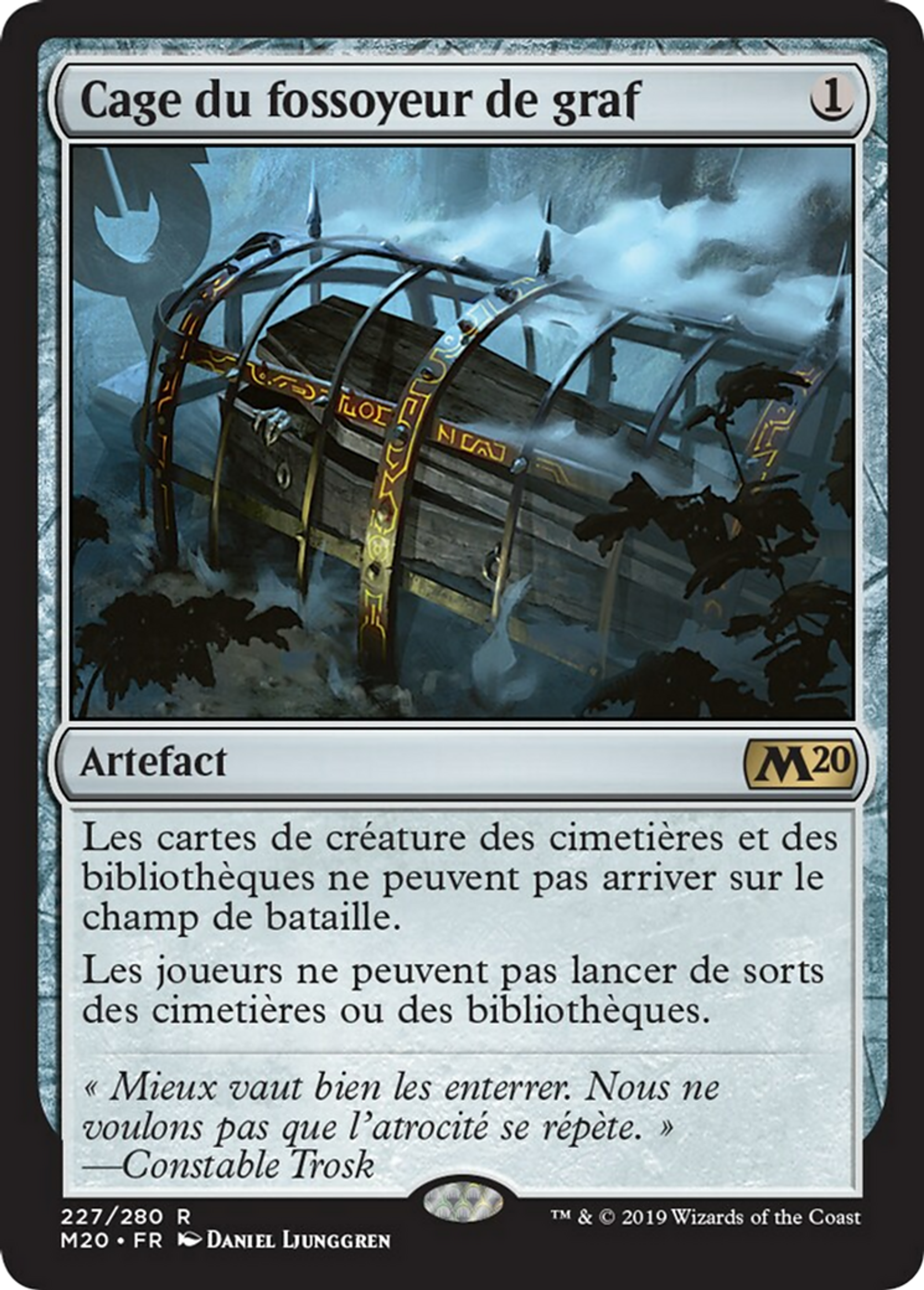 Cage du fossoyeur de graf — Core Set 2020 — Magic: The Gathering