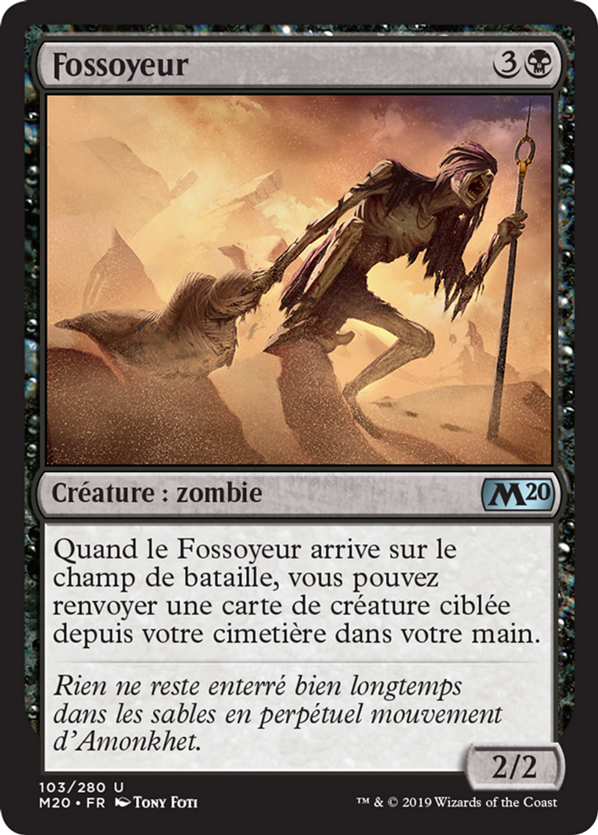 Fossoyeur — Core Set 2020 — Magic: The Gathering