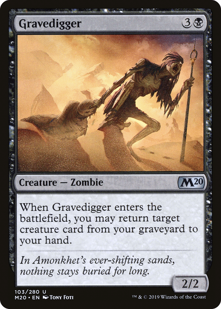 Gravedigger — Core Set 2020 — Magic: The Gathering