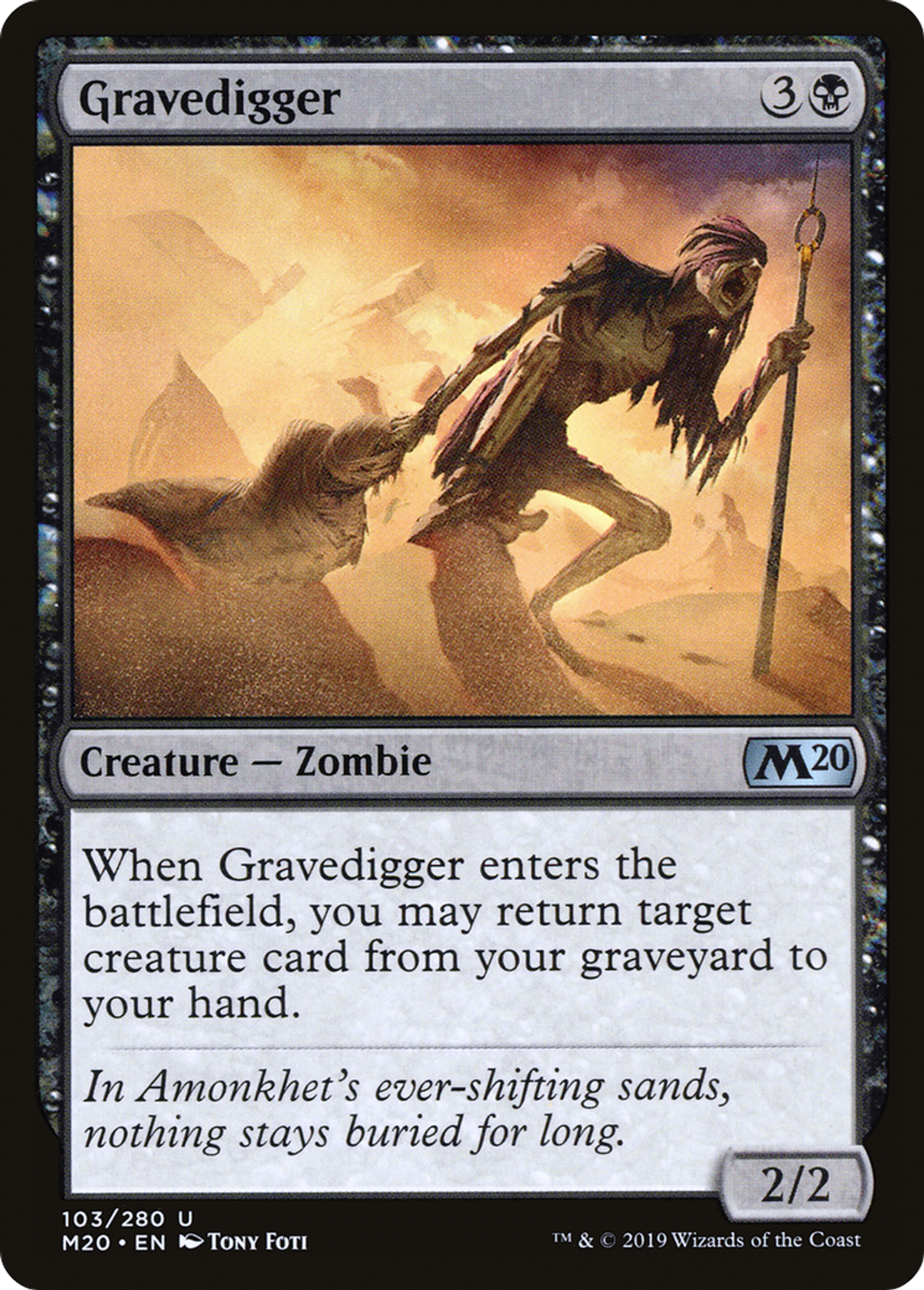 Gravedigger — Core Set 2020 — Magic: The Gathering