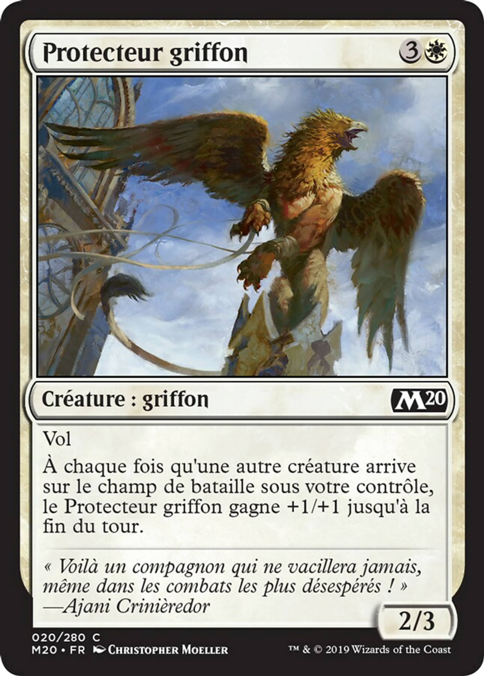 Protecteur griffon — Core Set 2020 — Magic: The Gathering