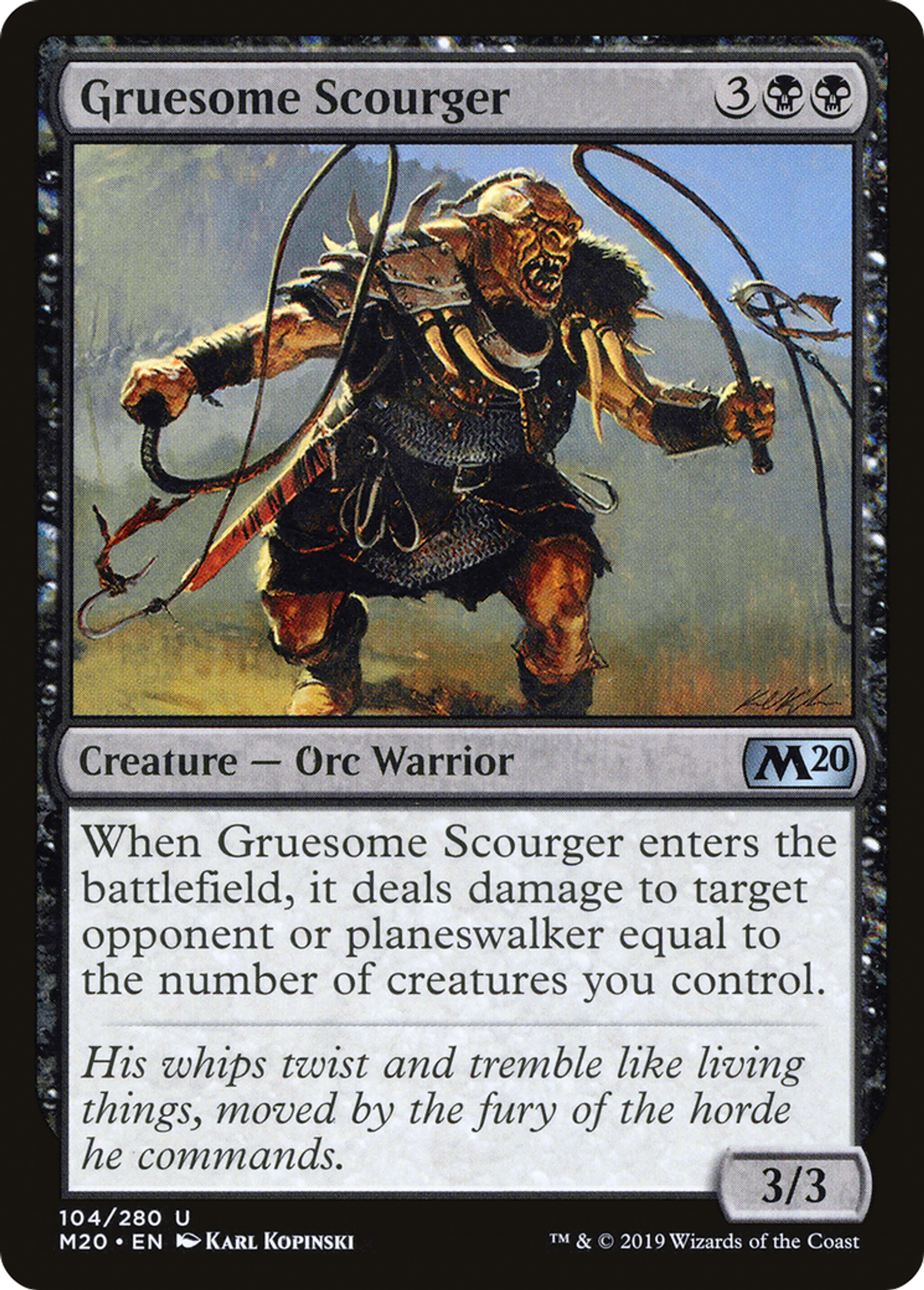 Gruesome Scourger — Core Set 2020 — Magic: The Gathering