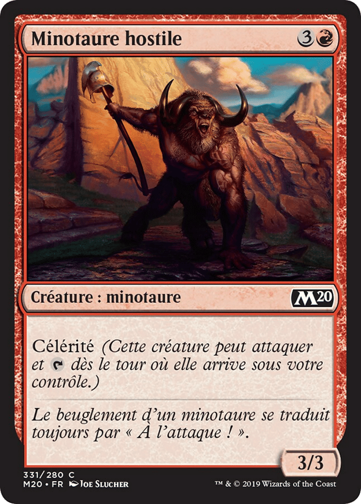 Minotaure hostile — Core Set 2020 — Magic: The Gathering