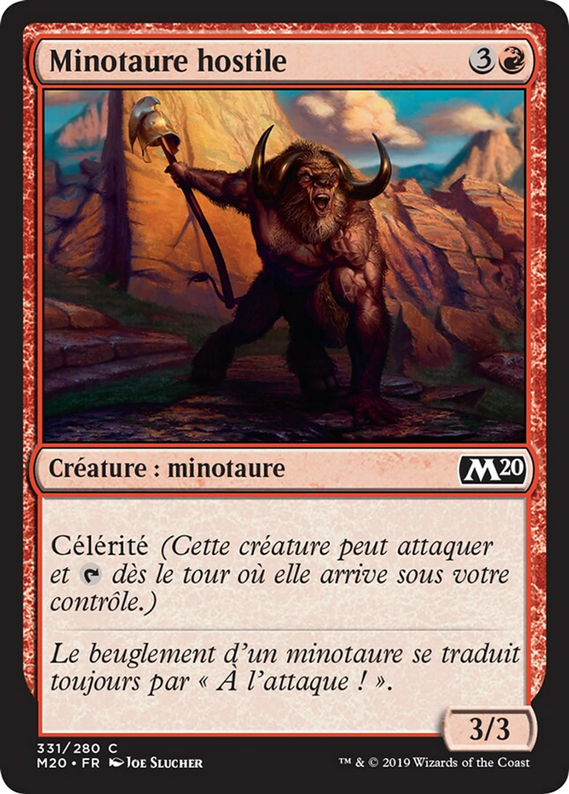 Minotaure hostile — Core Set 2020 — Magic: The Gathering