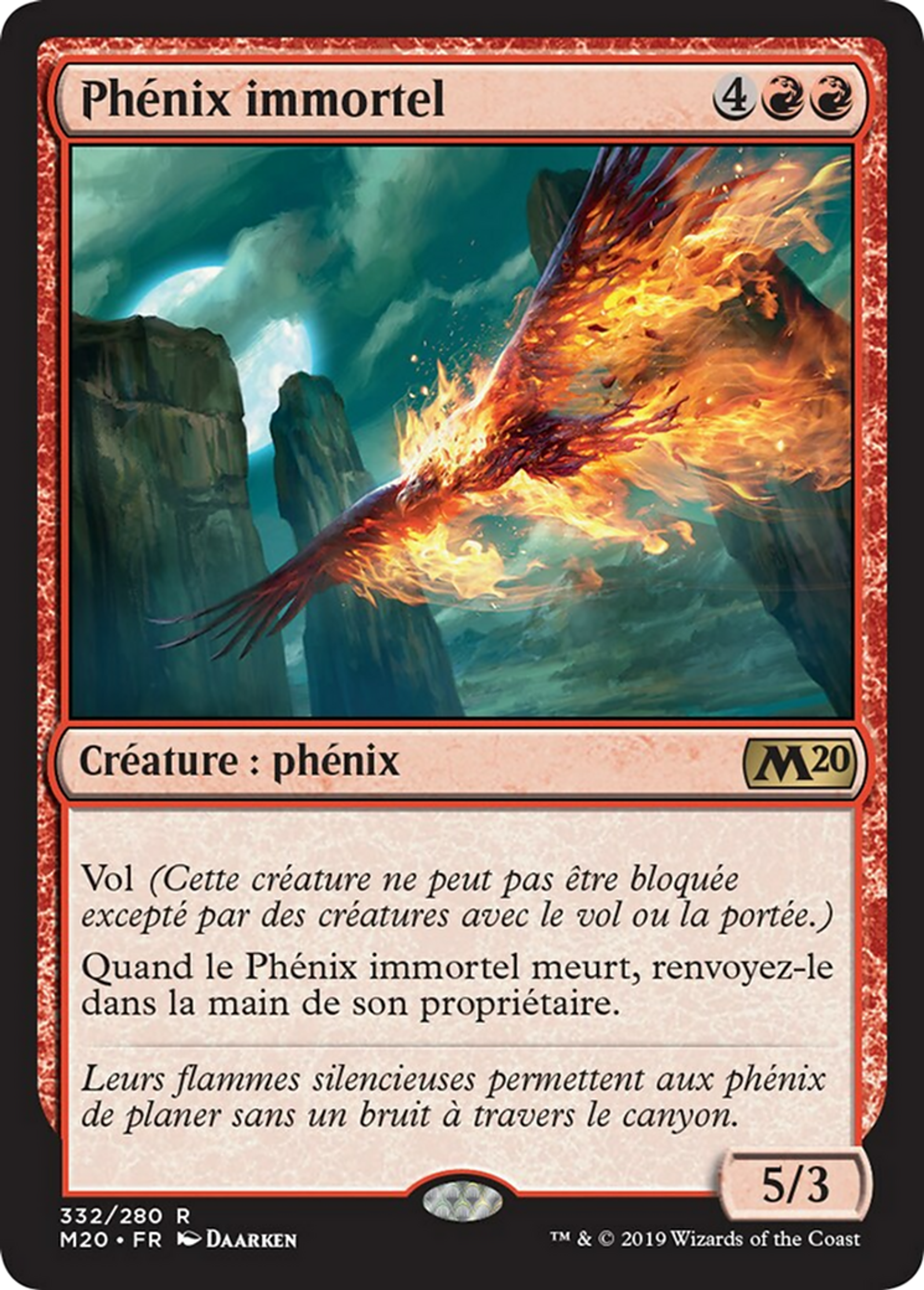 Phénix immortel — Core Set 2020 — Magic: The Gathering