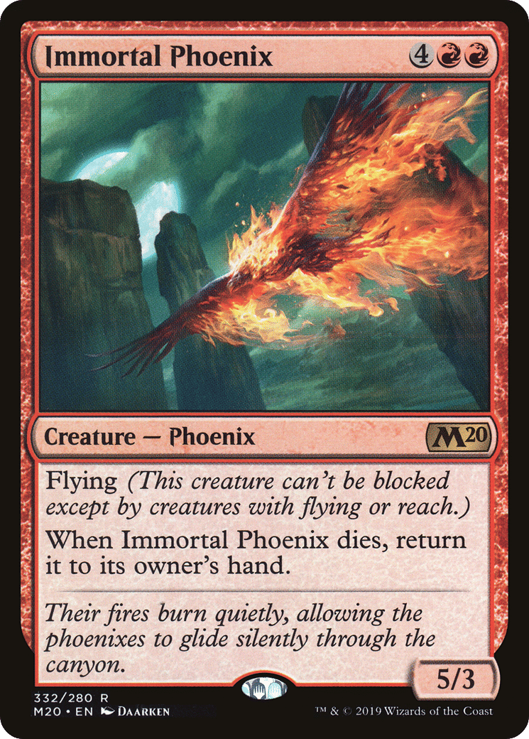 Immortal Phoenix — Core Set 2020 — Magic: The Gathering