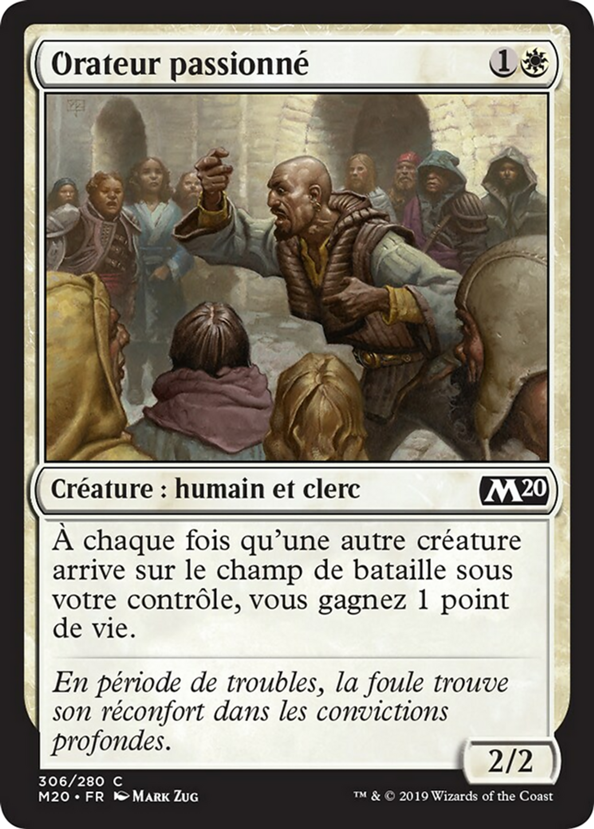 Orateur passionné — Core Set 2020 — Magic: The Gathering