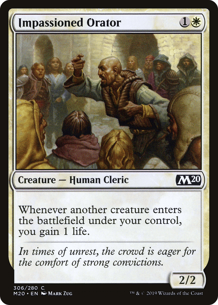 Impassioned Orator — Core Set 2020 — Magic: The Gathering