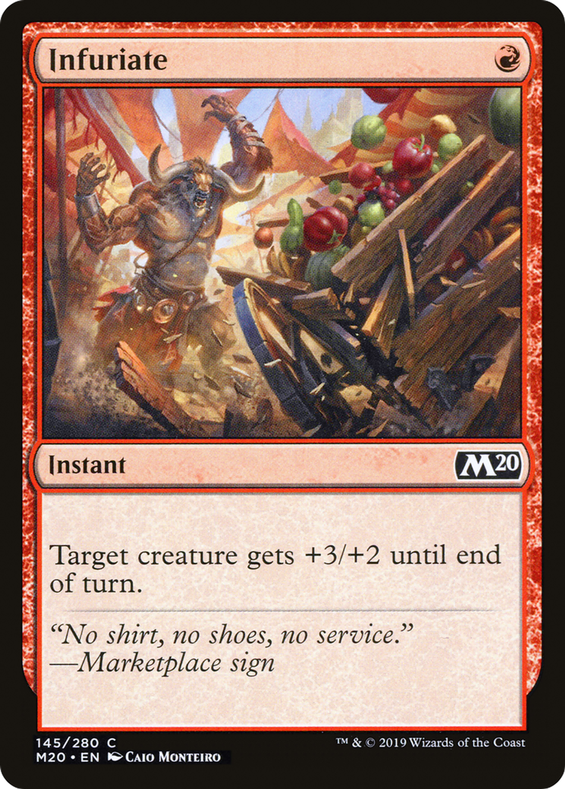 Infuriate — Core Set 2020 — Magic: The Gathering