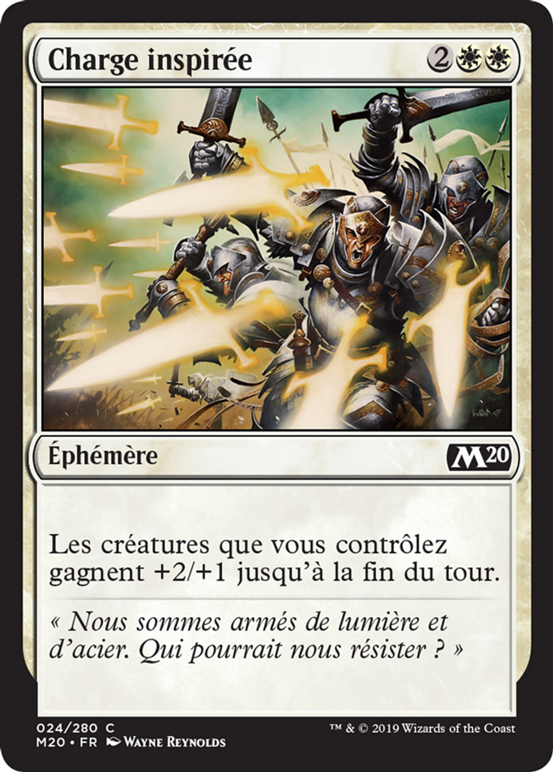 Charge inspirée — Core Set 2020 — Magic: The Gathering