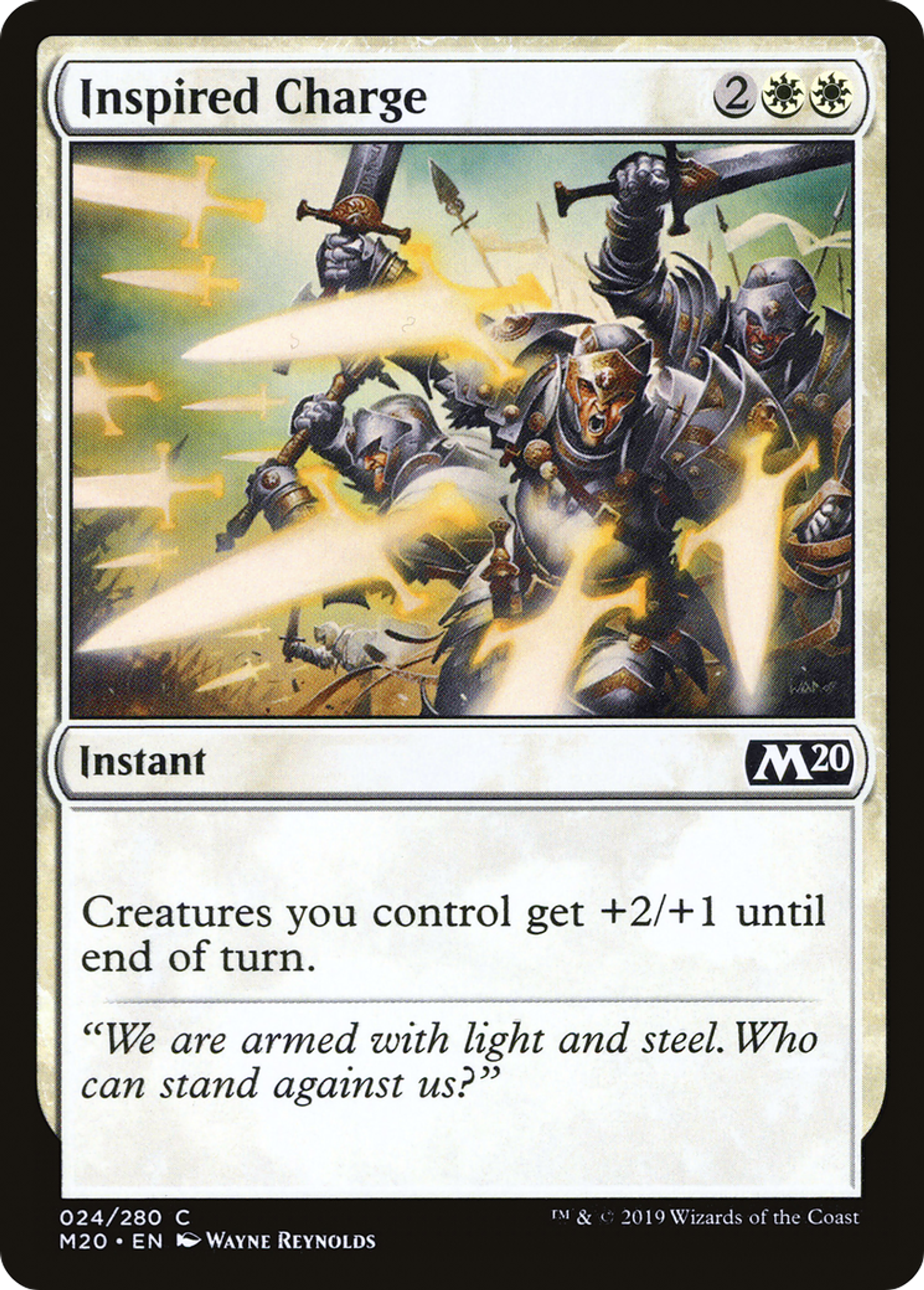 Inspired Charge — Core Set 2020 — Magic: The Gathering