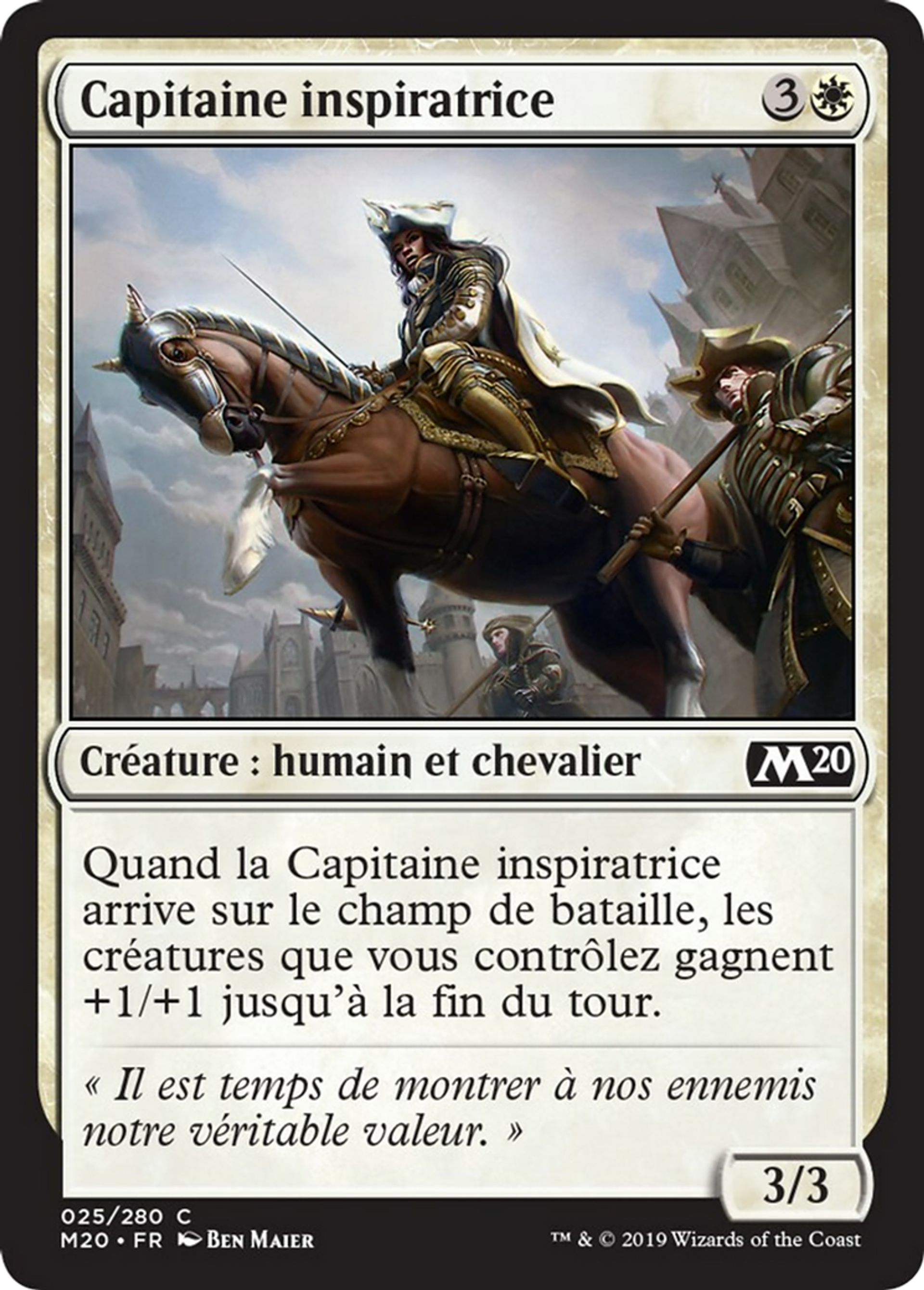 Capitaine inspiratrice — Core Set 2020 — Magic: The Gathering