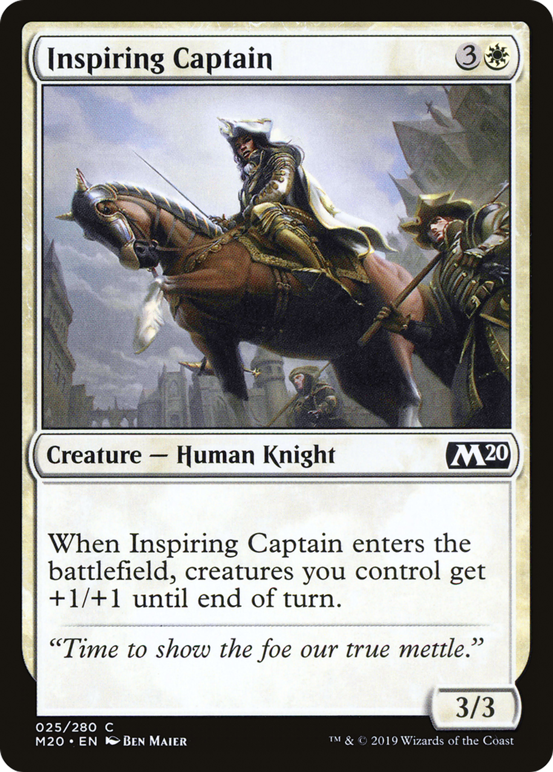 Inspiring Captain — Core Set 2020 — Magic: The Gathering