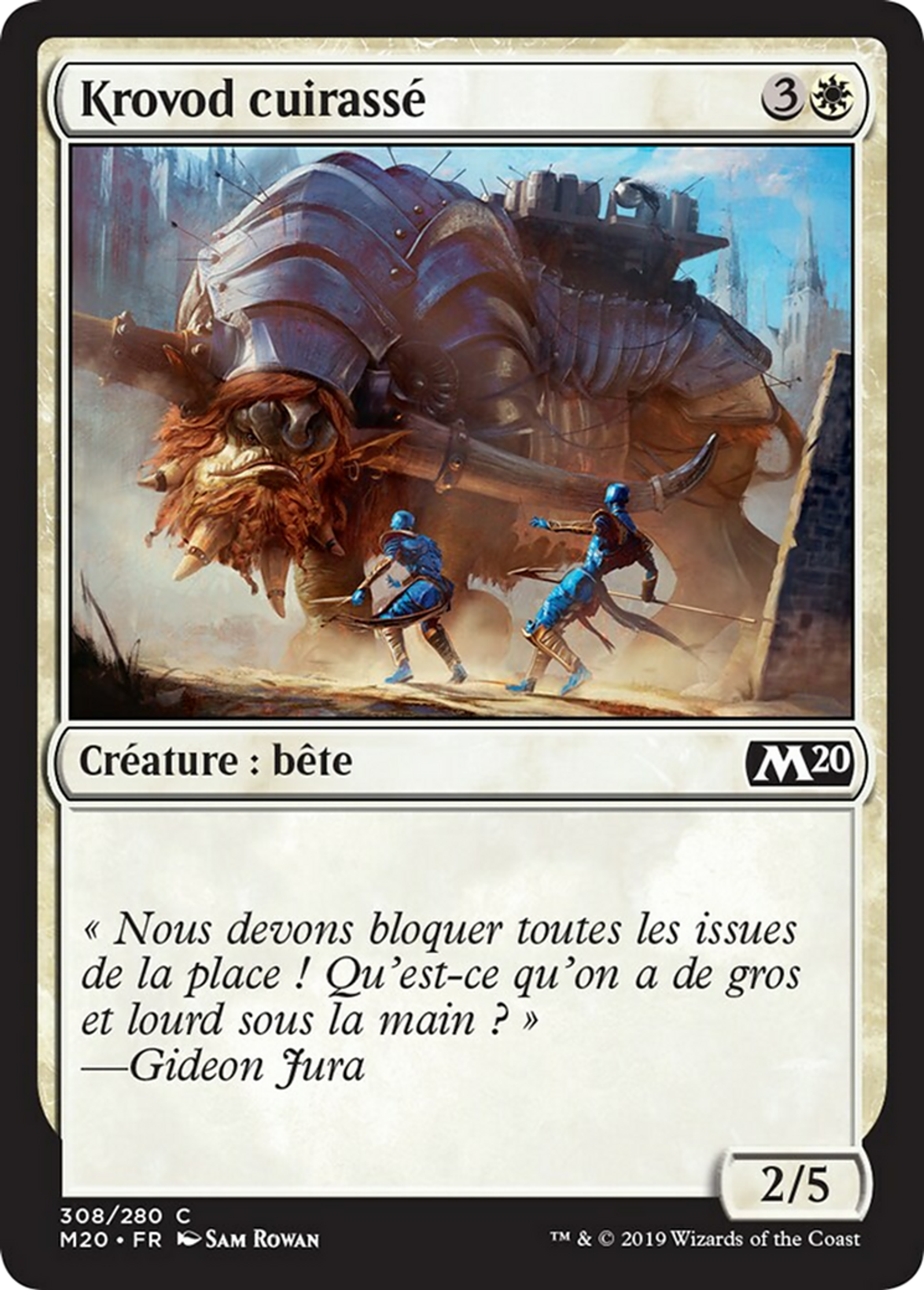 Krovod cuirassé — Core Set 2020 — Magic: The Gathering