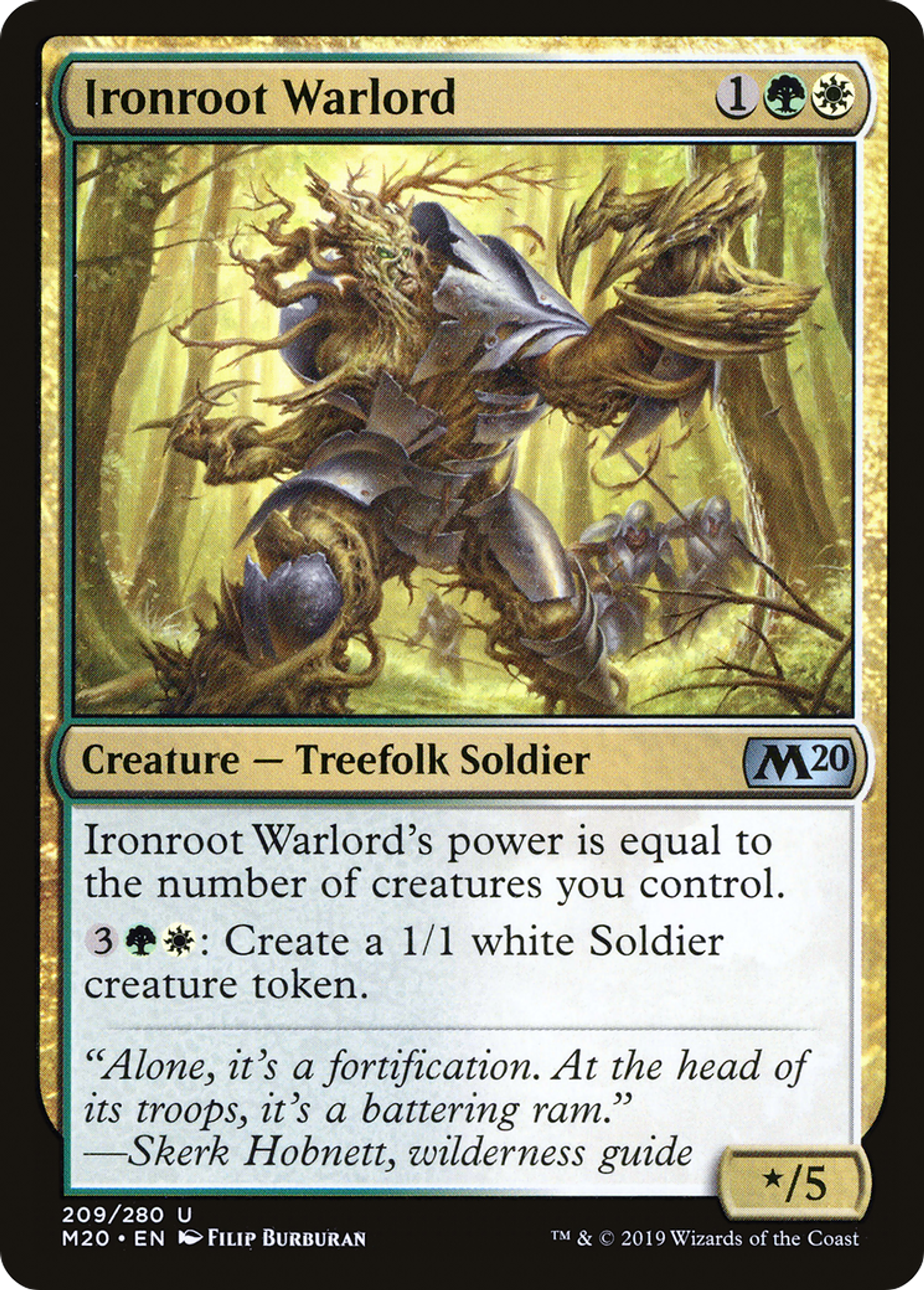 Ironroot Warlord — Core Set 2020 — Magic: The Gathering