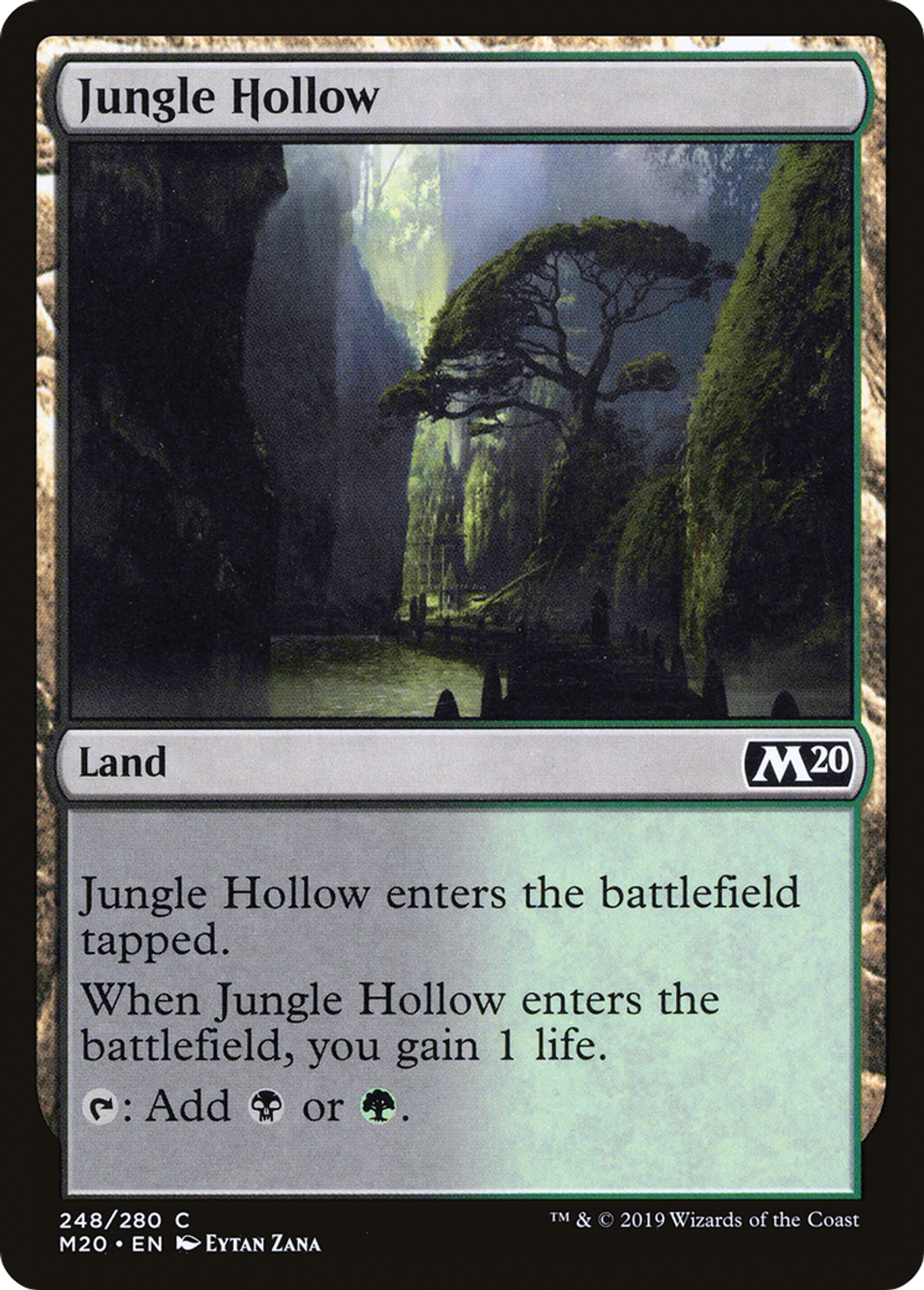 Jungle Hollow — Core Set 2020 — Magic: The Gathering