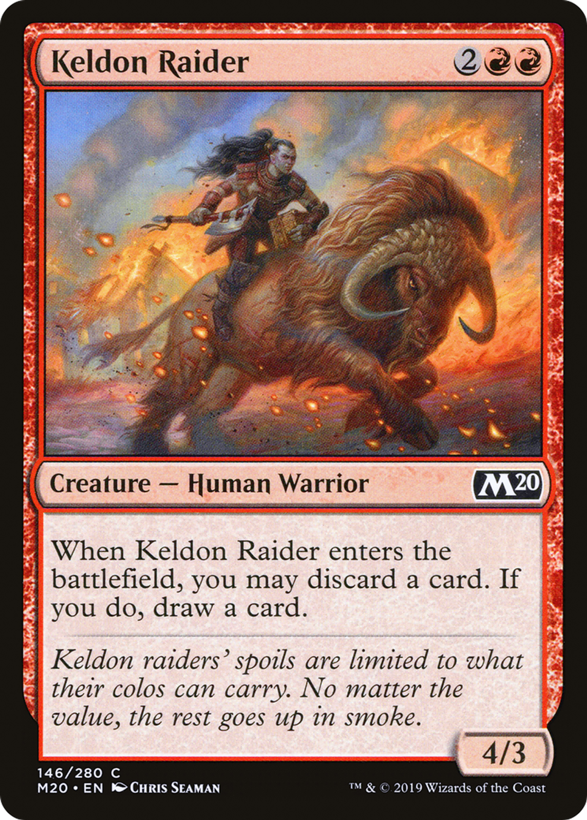Keldon Raider — Core Set 2020 — Magic: The Gathering