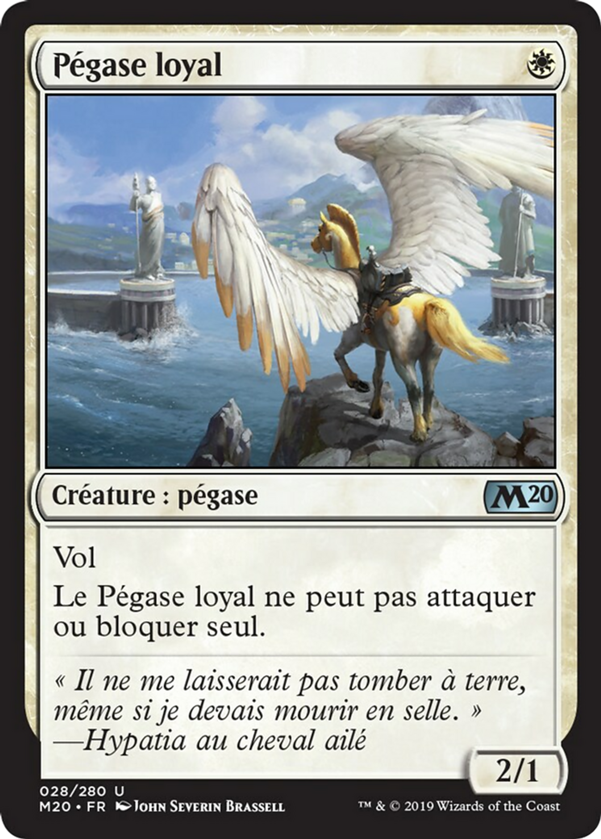 Pégase loyal — Core Set 2020 — Magic: The Gathering