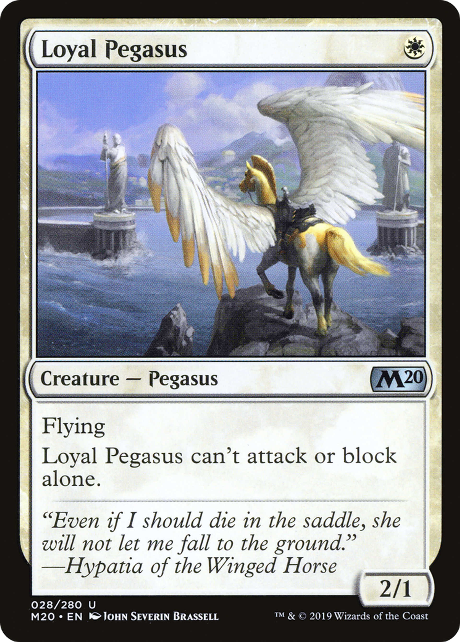 Loyal Pegasus — Core Set 2020 — Magic: The Gathering