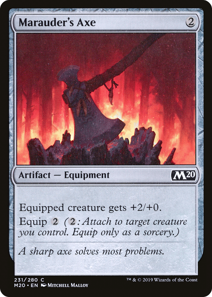 Marauder's Axe — Core Set 2020 — Magic: The Gathering