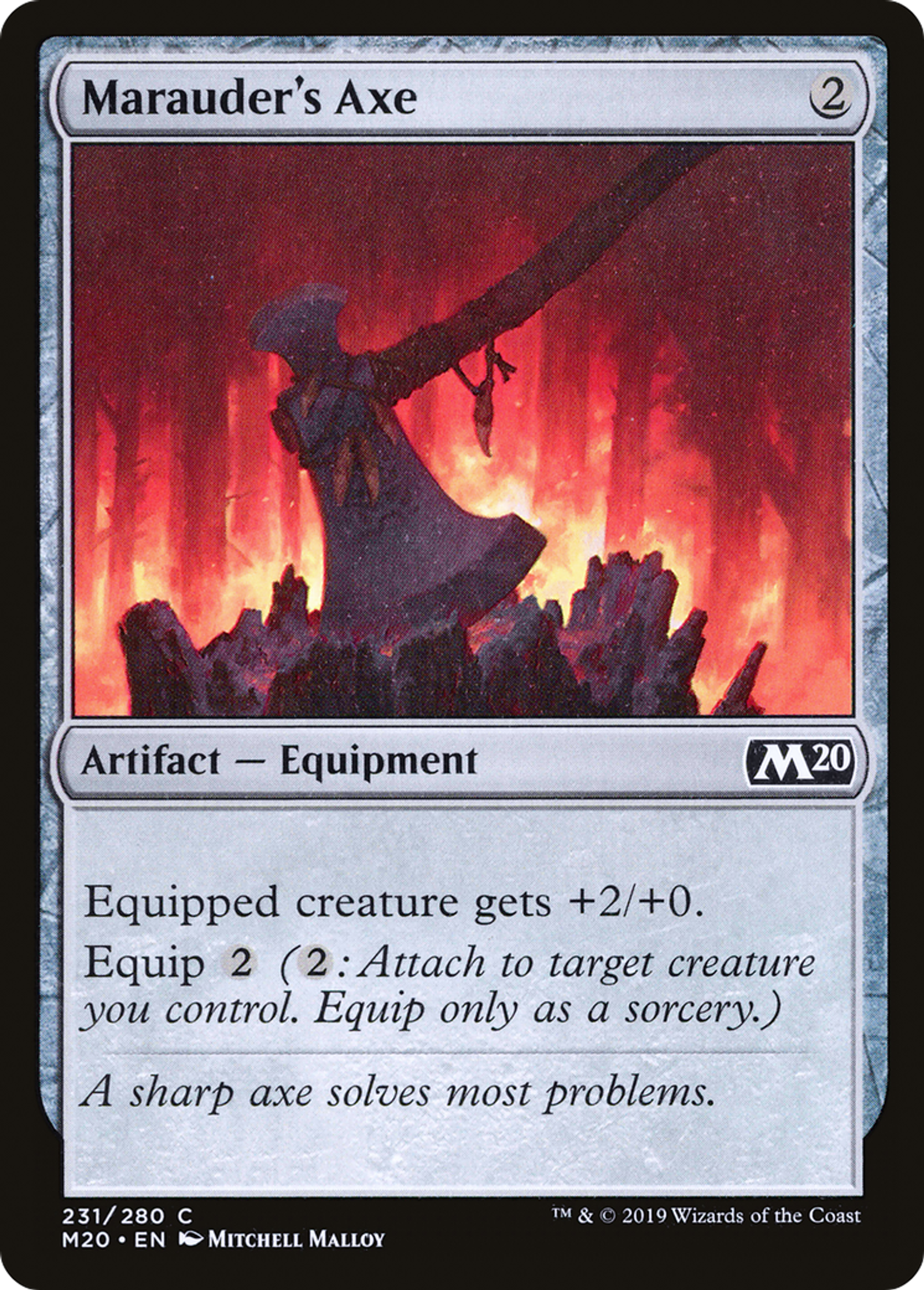 Marauder's Axe — Core Set 2020 — Magic: The Gathering